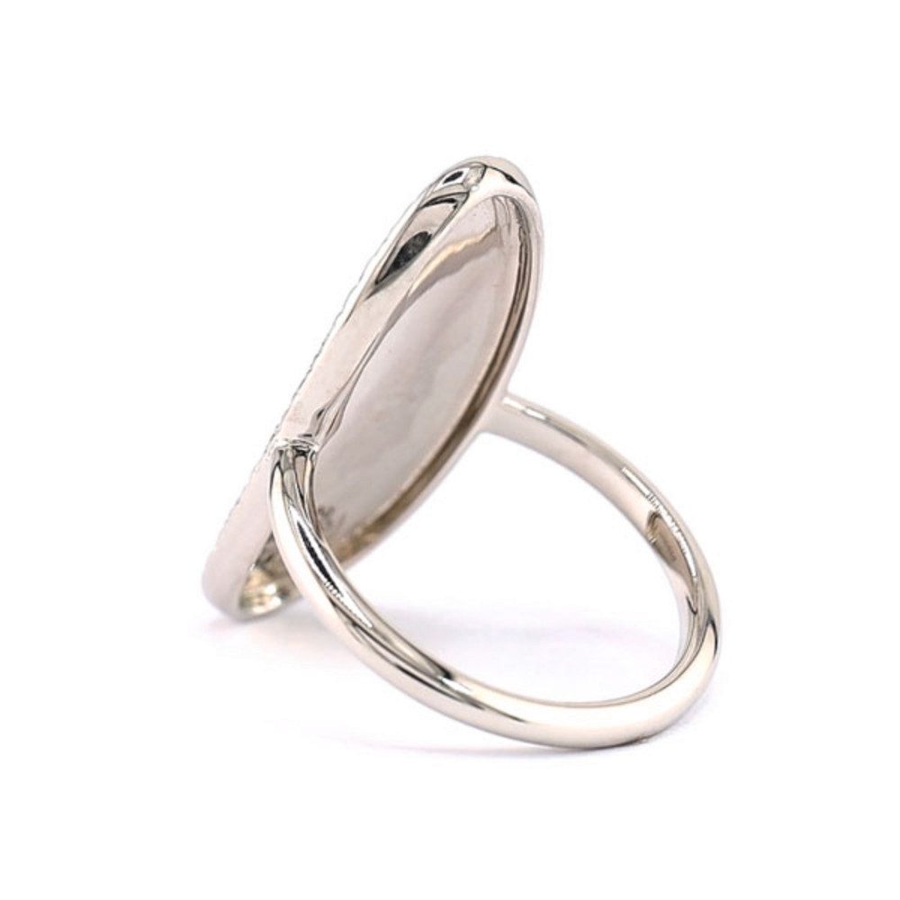 Cavill Silberring Cavill Ring aus 925er Sterlingsilber, platinierter Damenring oval (1-tlg)