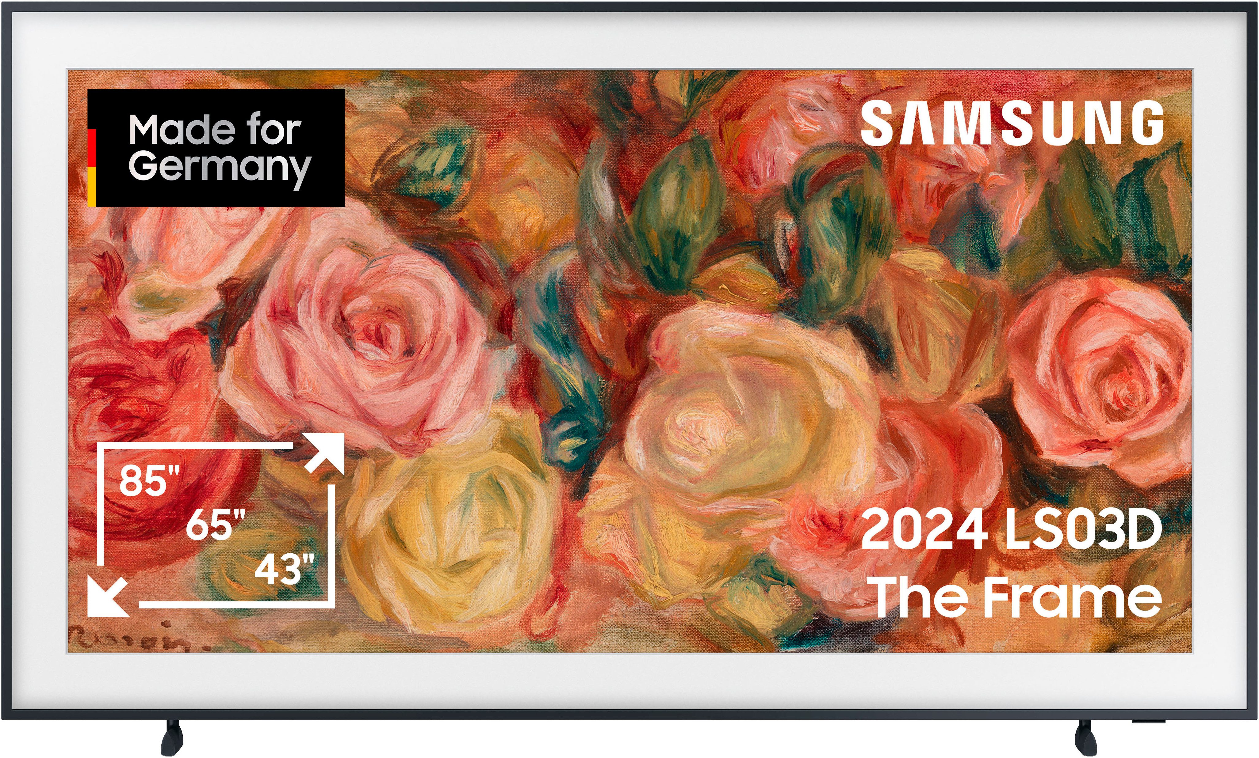 Samsung GQ55LS03DAU QLED-Fernseher (138 cm/55 Zoll, 4K Ultra HD, Smart-TV, The Frame, Mattes Display, Art Mode, Austauschbare Rahmen, Dolby Atmos)
