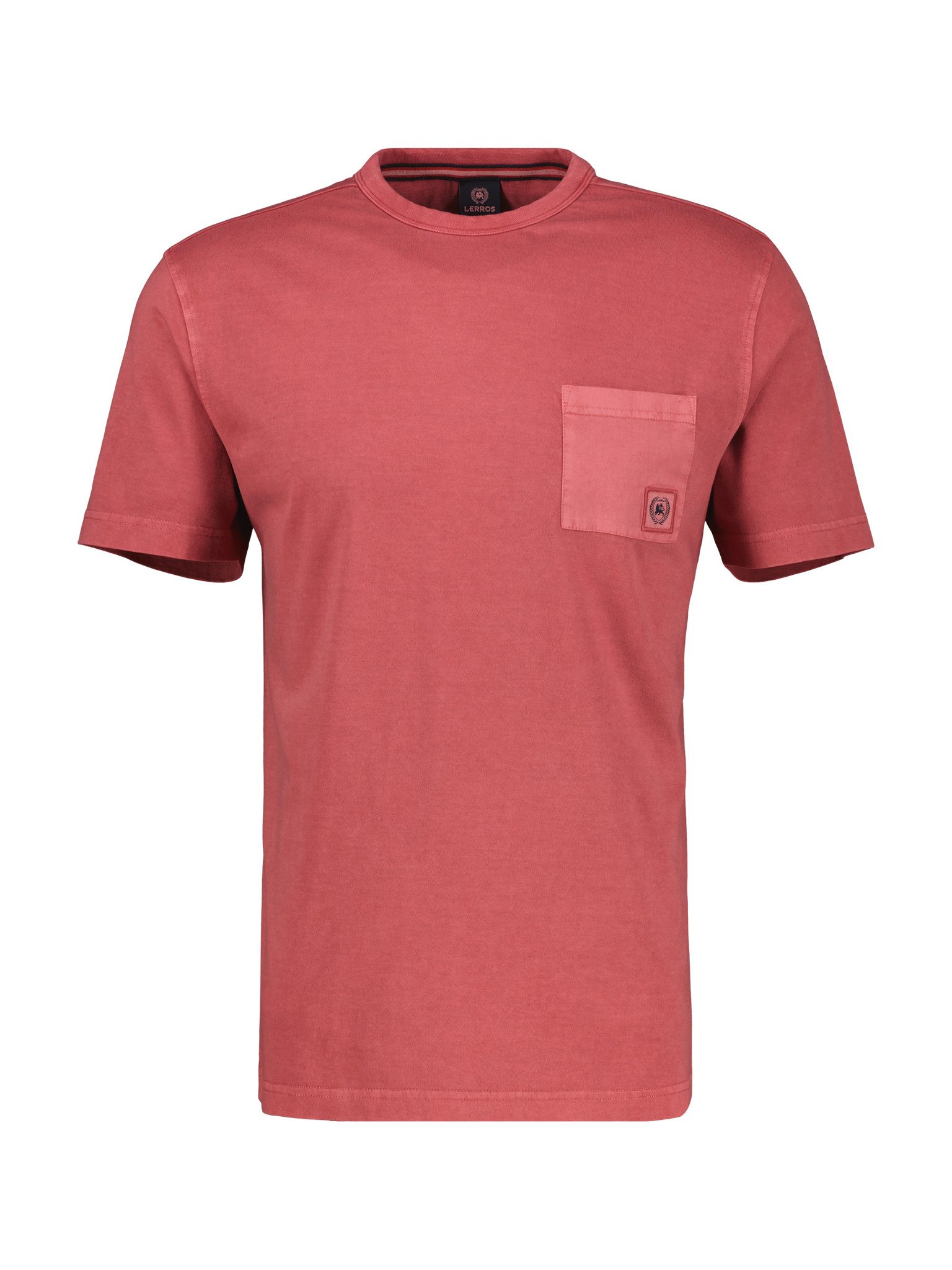 LERROS T-Shirt mit Logo Stickerei