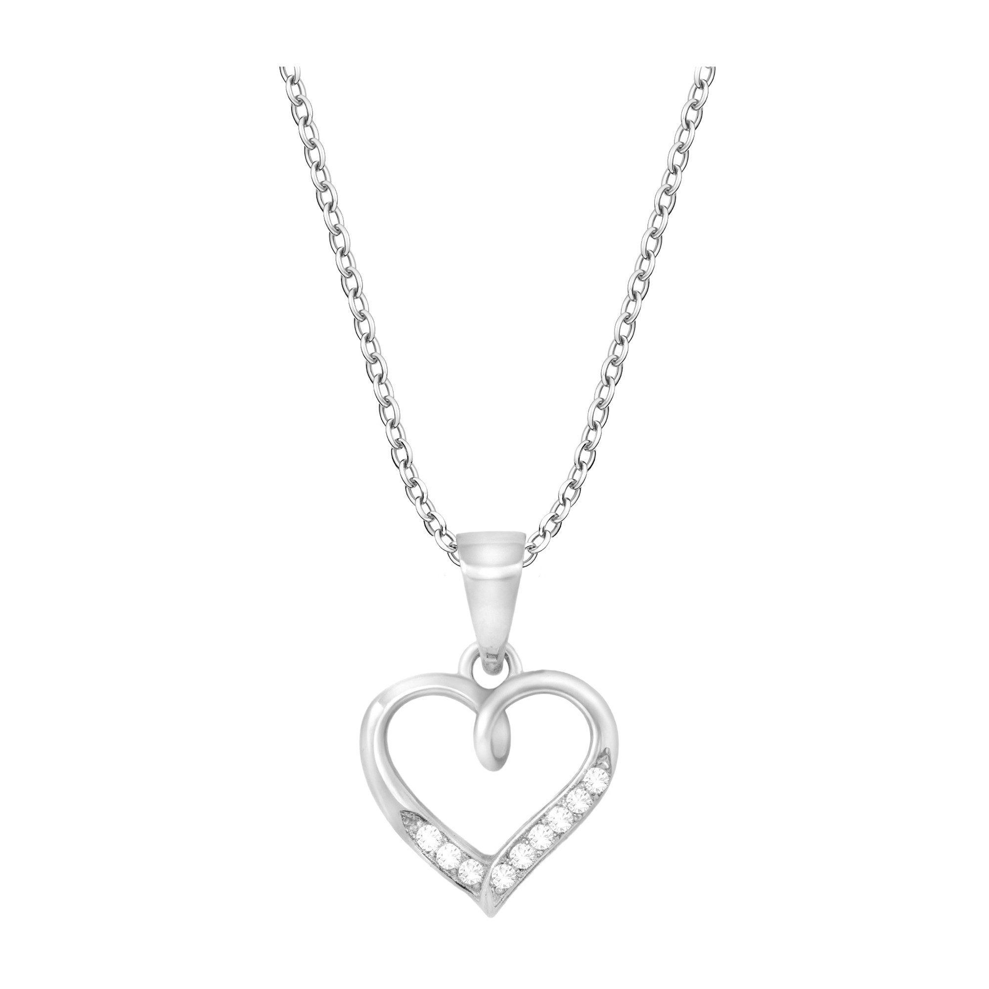 Sofia Milani Kette mit Anhänger Herz, 925 Silber Damen Schmuck - N0692 günstig online kaufen