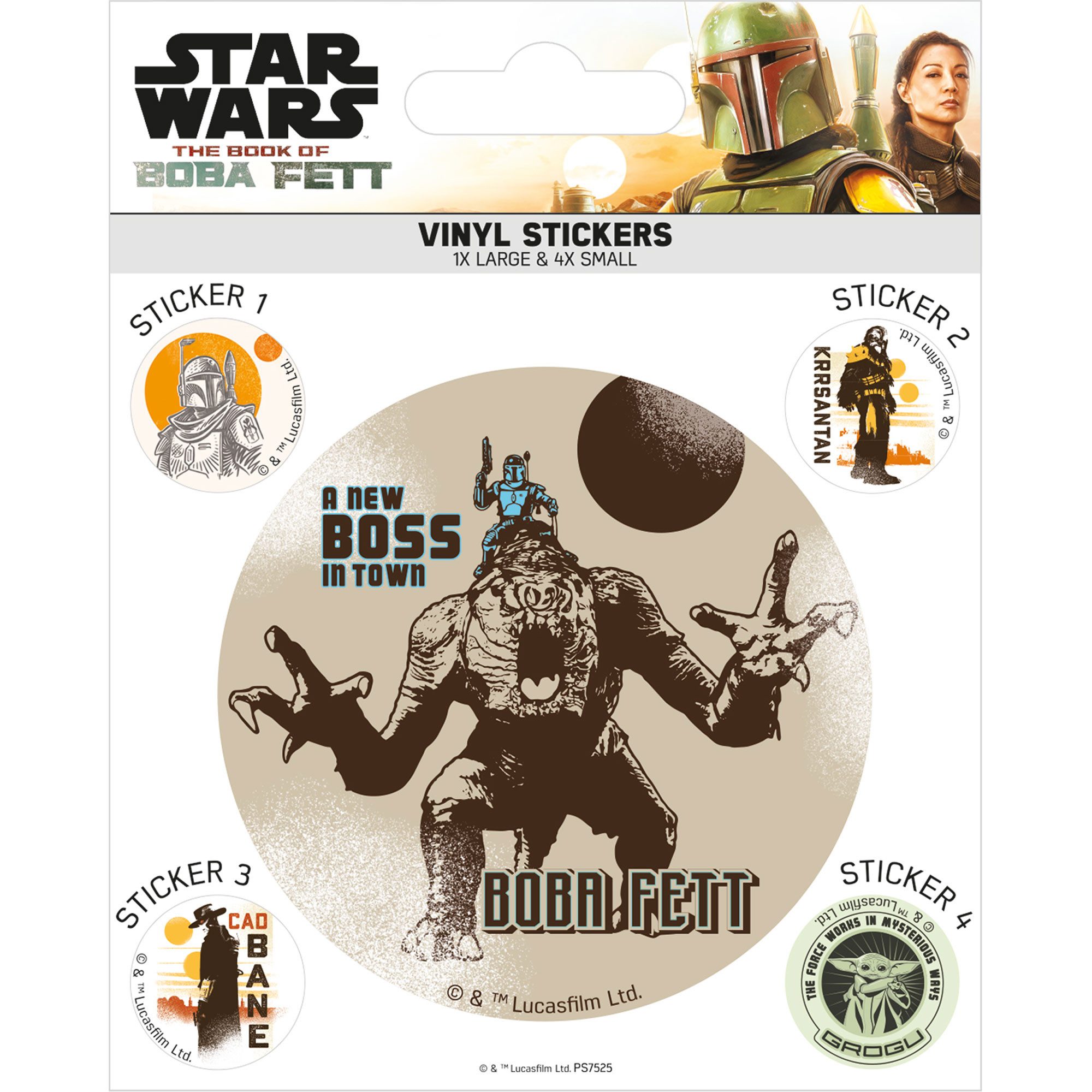 Sticker Star Wars - Sticker-Sets - Book of Boba Fett - Airbrush