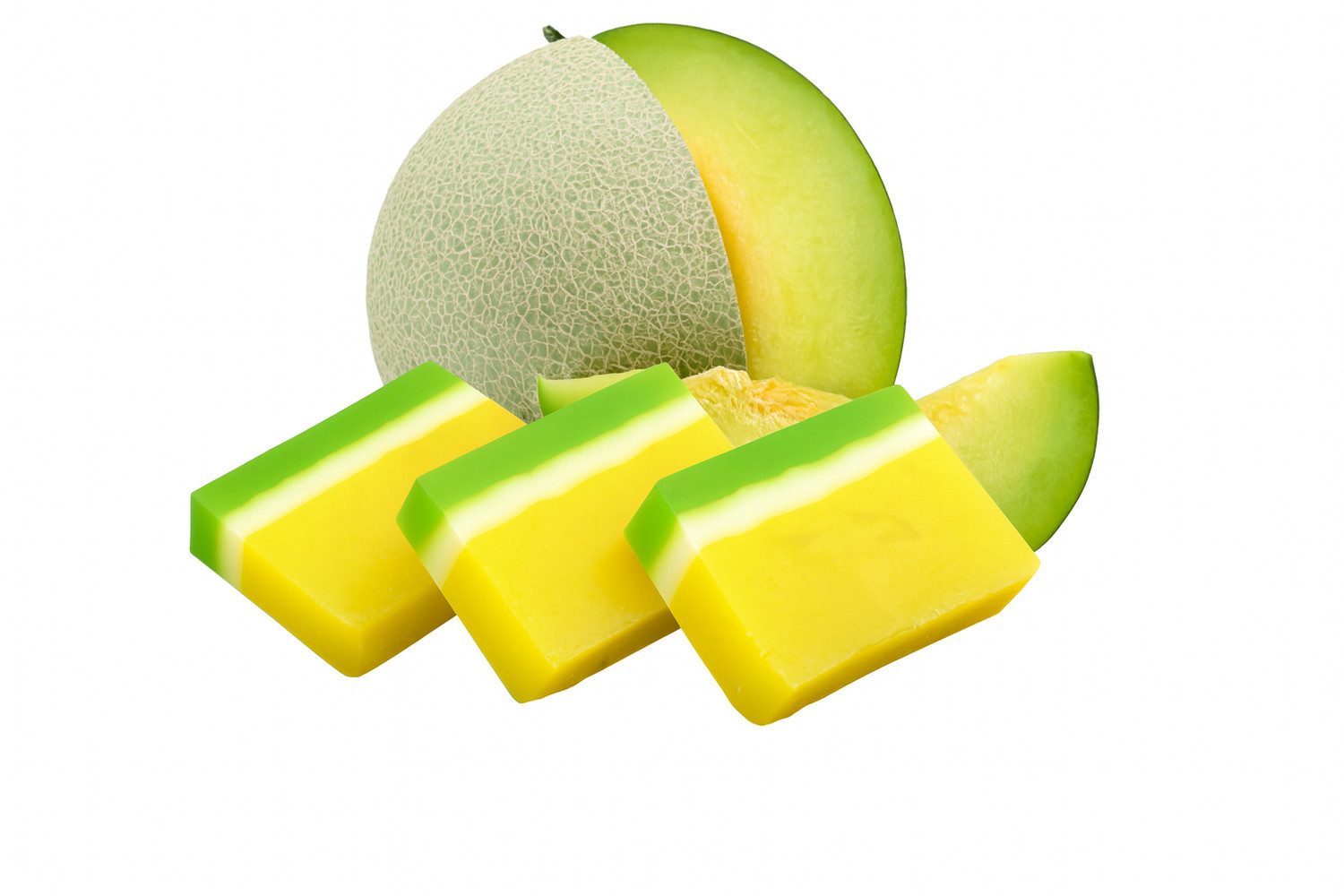 Nesbel - Spüren Sie die Reinheit? Handseife Melone, Glycerin Hand-und Dusch Seife mit Ziegenmilch 100g