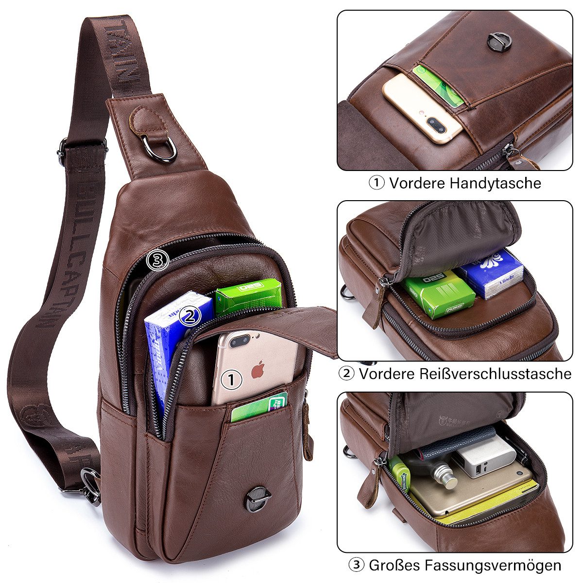 RWEUOQ Schultertasche Brusttasche Sling Schulter Rucksack günstig online kaufen