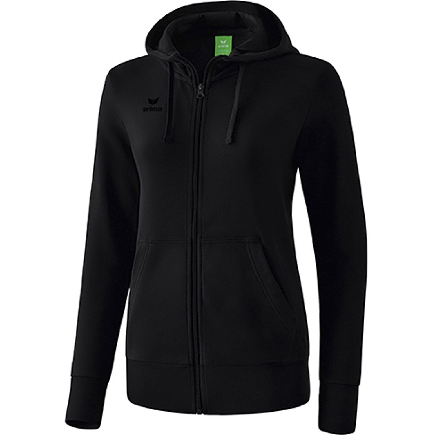 Erima Kapuzen-Sweatjacke Kapuzen-Sweatjacke schwarz Fleecepullover