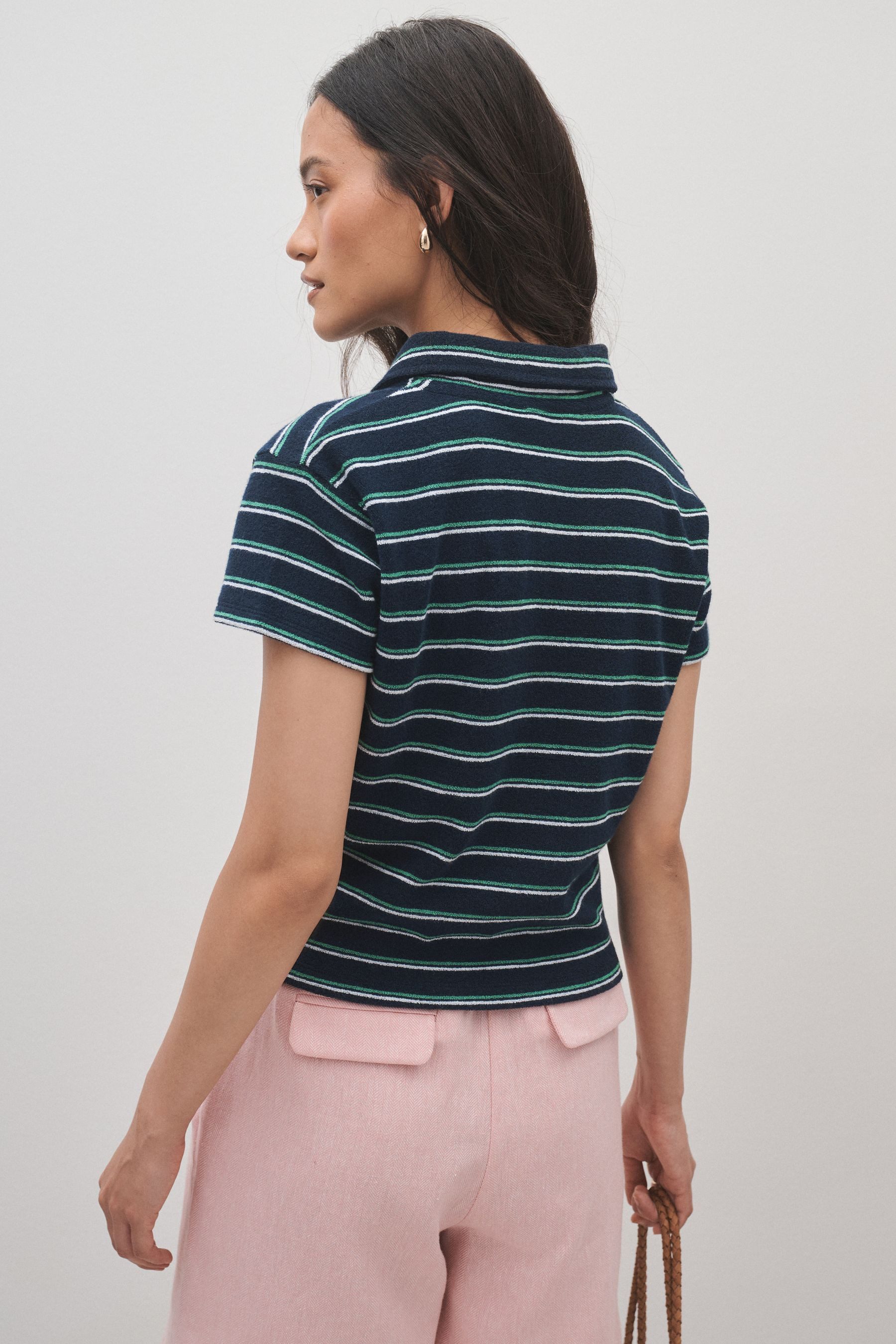 Next Poloshirt Frottee-Poloshirt (1-tlg) – Bild 4 von 5