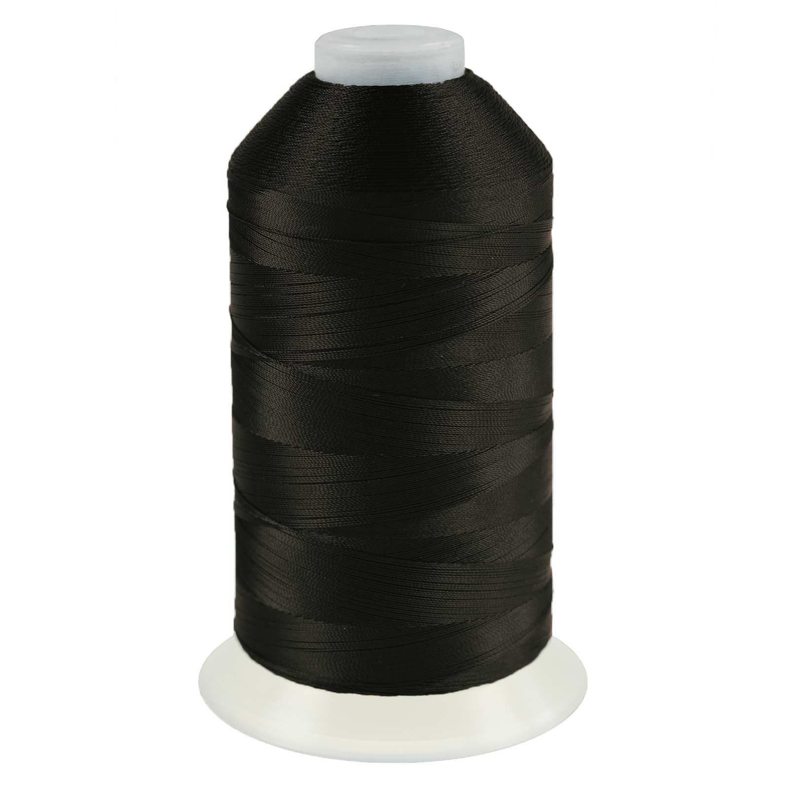 maDDma 3000m Nähgarn Polyester 210D/2 Sattlergarn Jeansgarn Nähgarn, 3000 m, A860 schwarzoliv