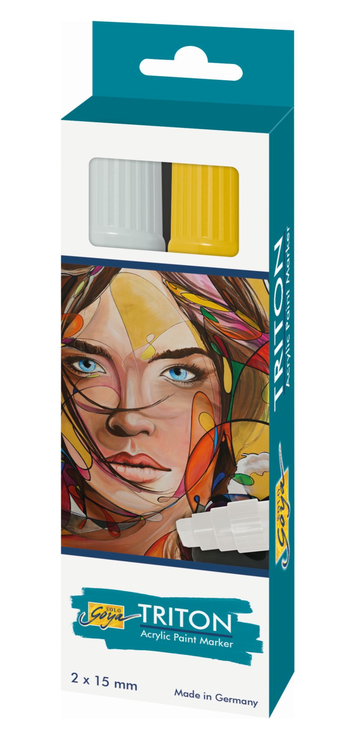 C. KREUL Маркери KREUL Acrylmarker TRITON 15mm gold silber 2 Stück Kartonetui