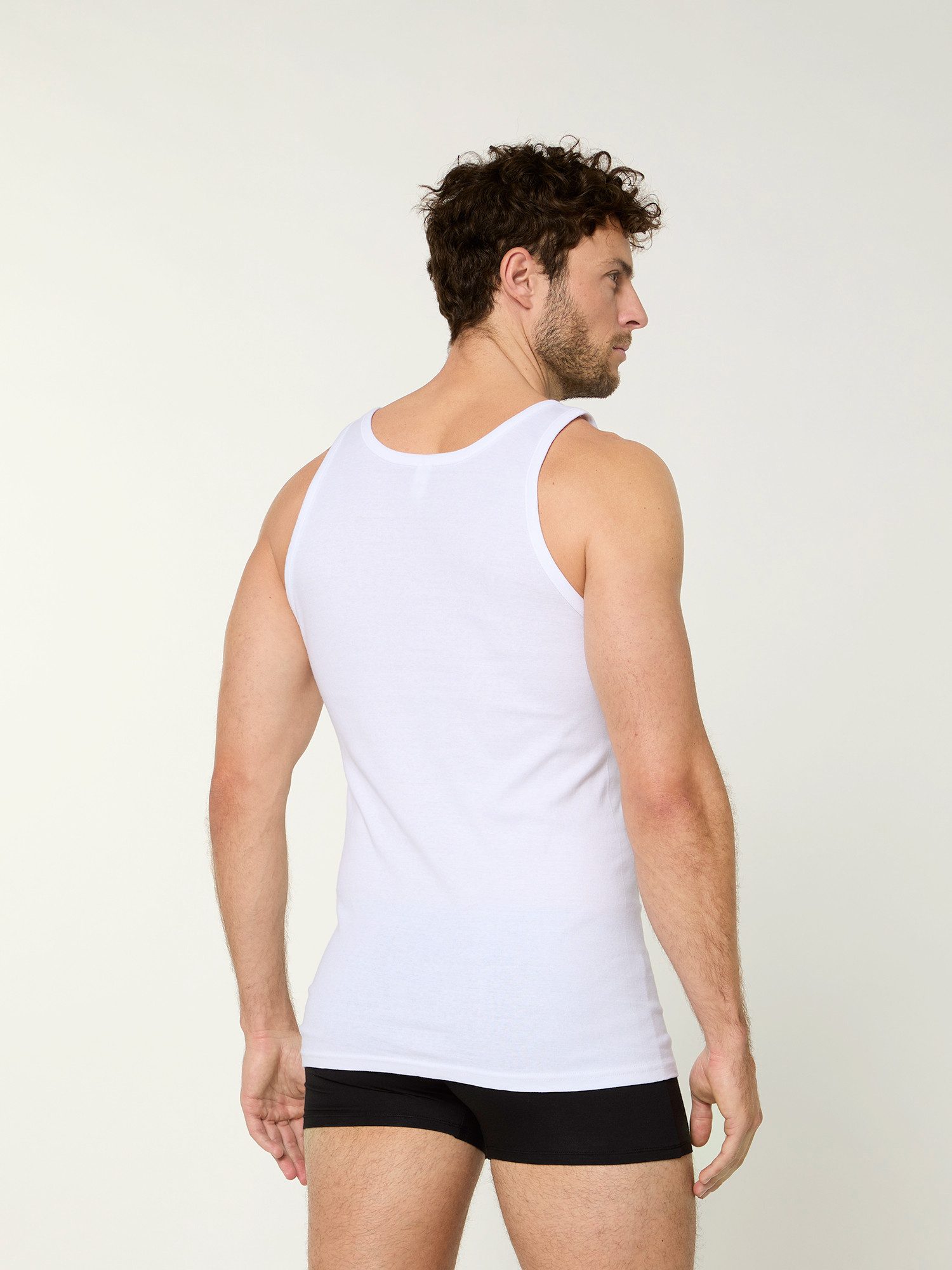 Nur Die Unterhemd Basic Alltag Tanktop (4-St) Männer Multipack Mehrpack