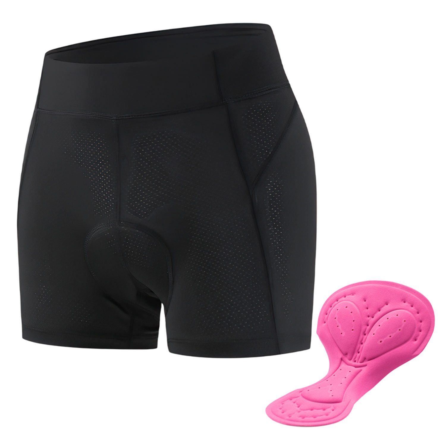 Refttenw Fahrradhose Damen Fahrradhose Radlerhose,mit 3D Sitzpolsterung,schnelltrocknend