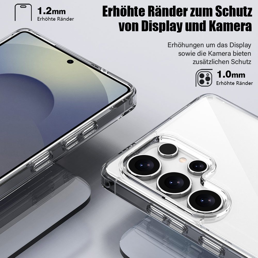 FITSU Handyhülle Transparente Hülle für Samsung Galaxy S25 Ultra Handyhülle Case 6,9 Zoll, Durchsichtige Schutzhülle für Samsung Galaxy S25 Ultra Hybrid Case