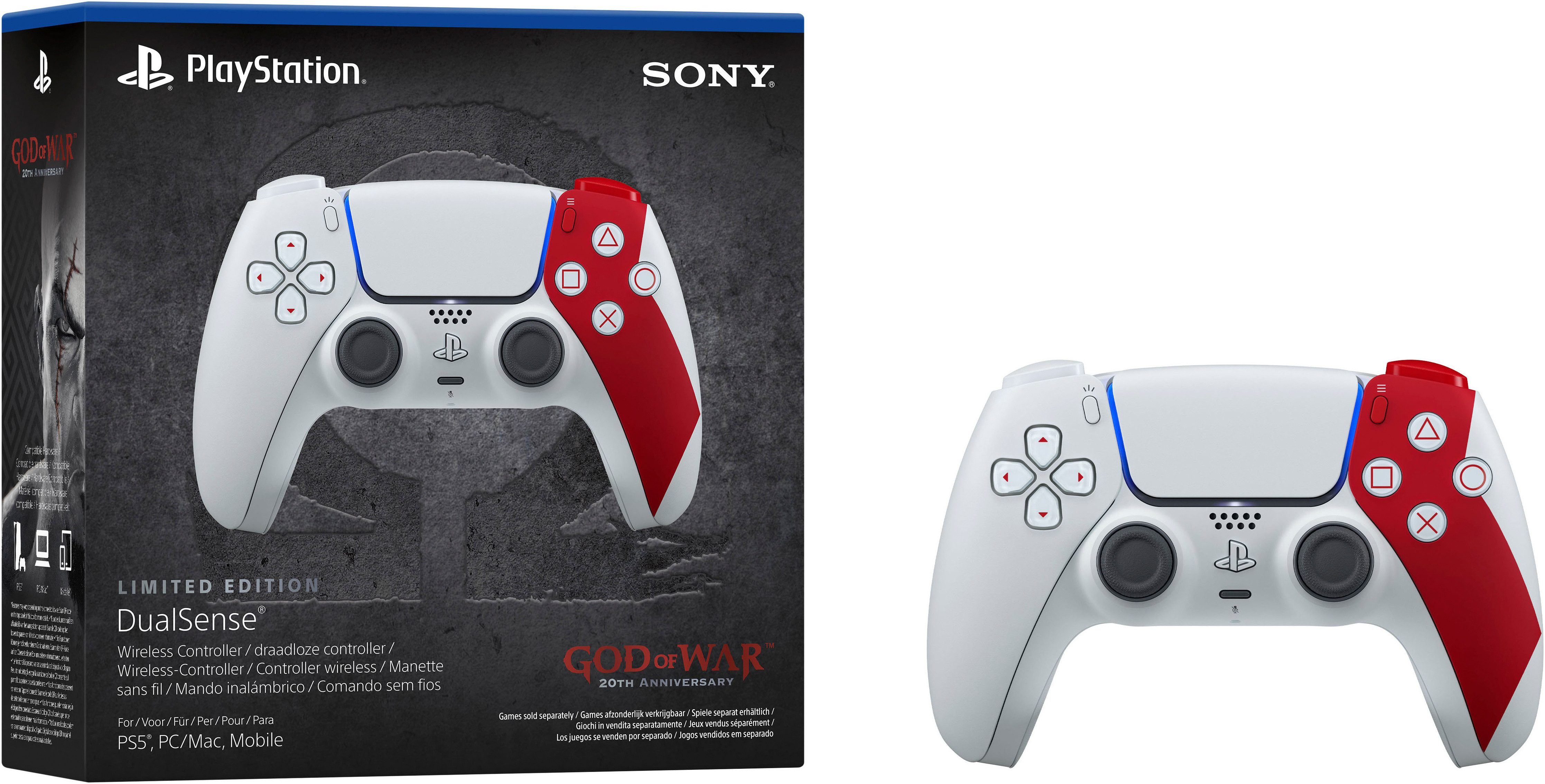 PlayStation 5 God of War™ 20th Anniversary Limited Edition DualSense Wireless-Controller