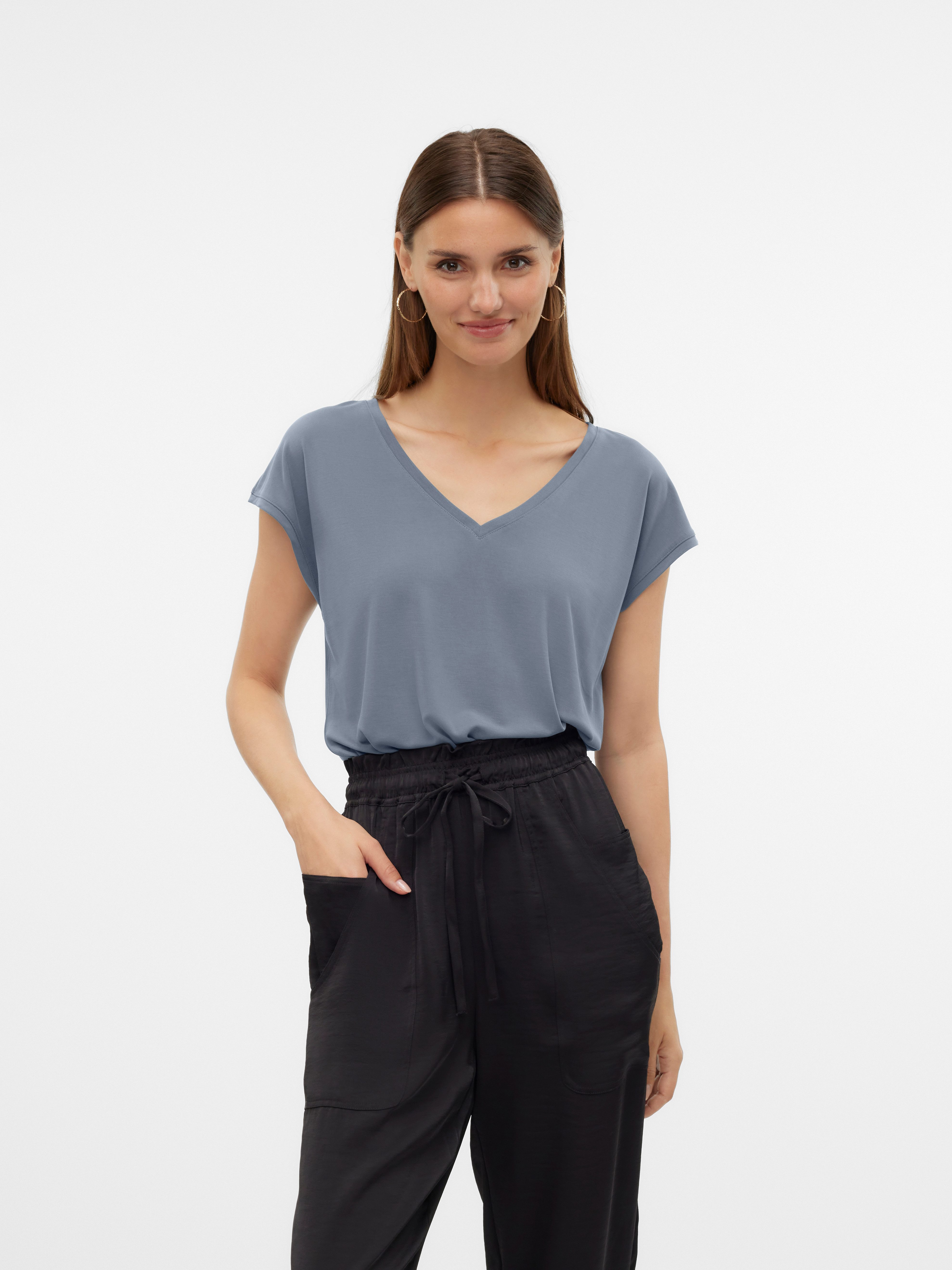 Vero Moda V-Shirt VMFILLI SS V-NECK günstig online kaufen