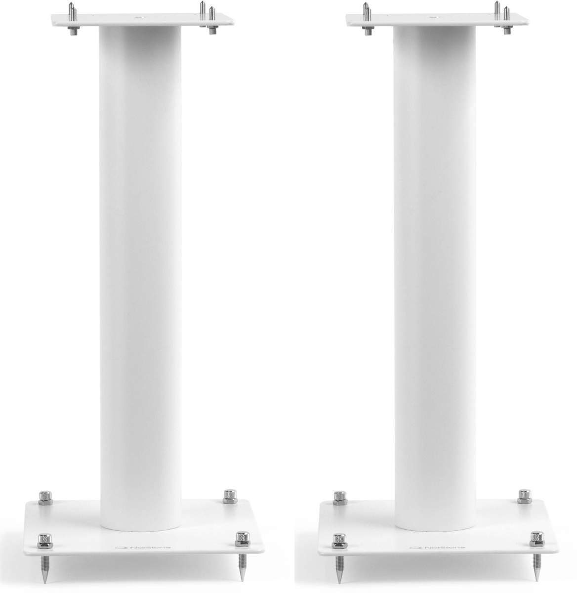 norstone Stylum 1 White satin (weiß) Lautsprecherständer, (belastbar bis 50kg, pulverbeschichtet, Höhe 50cm)