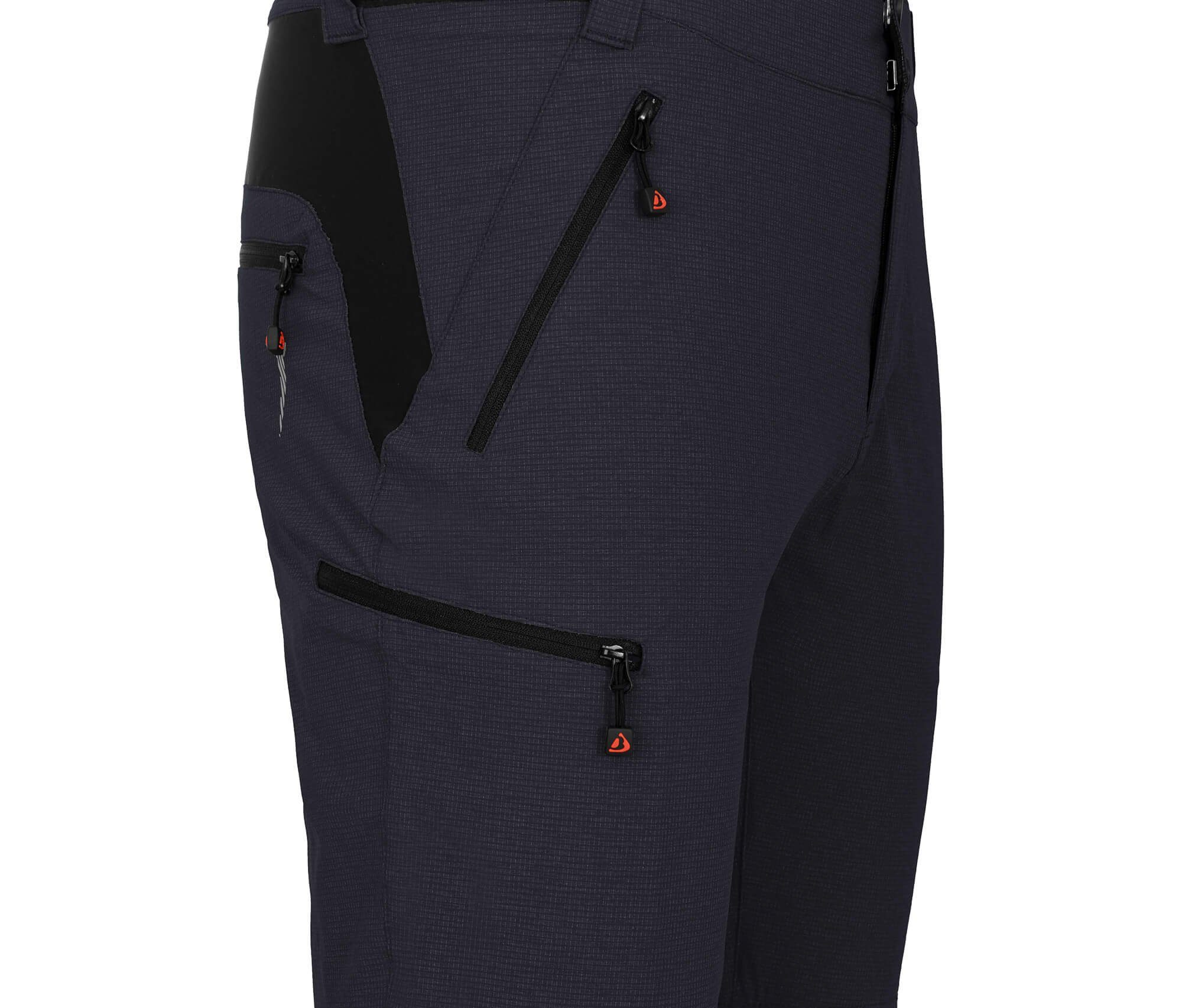 Fahrradhose PORVOO Bermuda (mit gepolsterter Innenhose) Herren Radshorts, robust, elastisch, Normalgrößen, Nacht blau