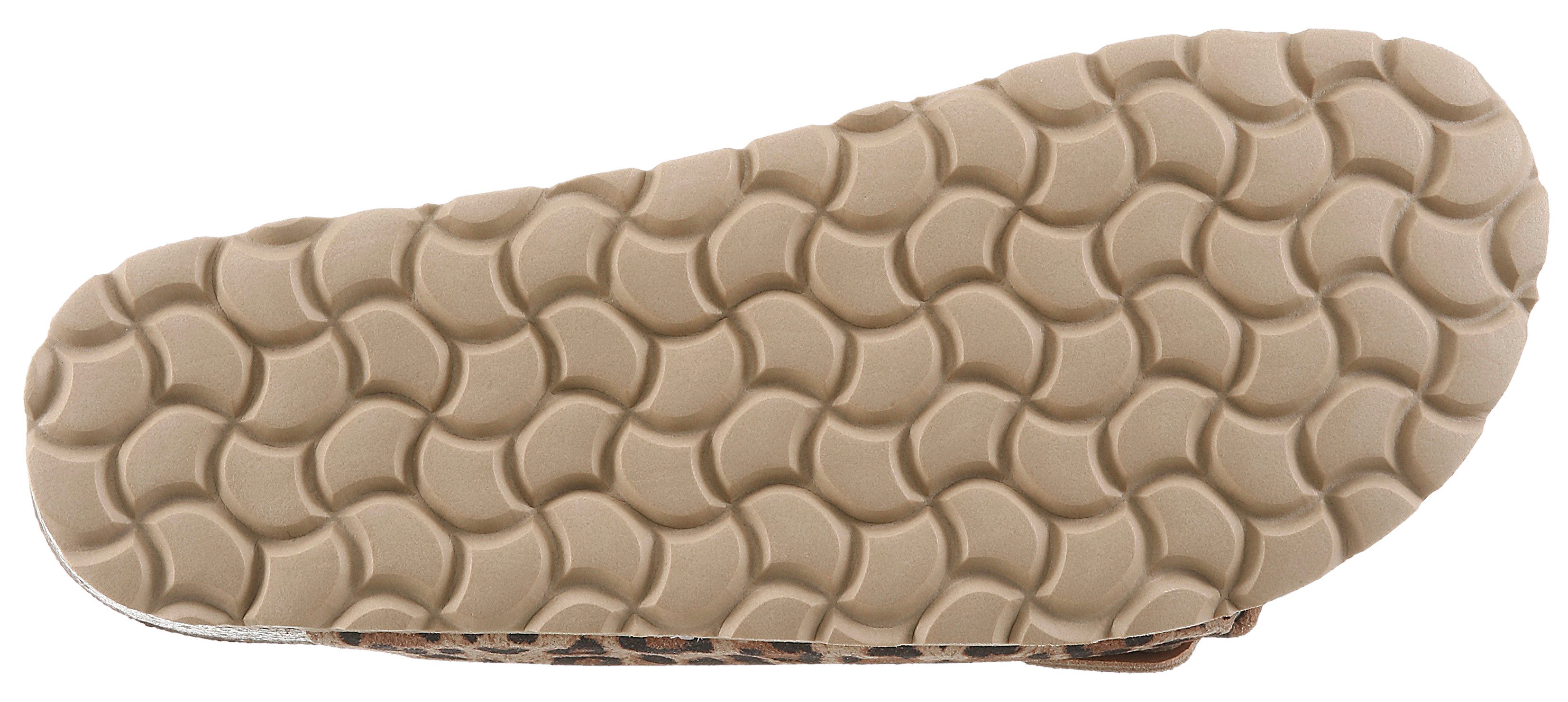 VERBENAS Randell Leopardo Pantolette, Sommerschuh, Schlappen, Hausschuh mit Softfußbett