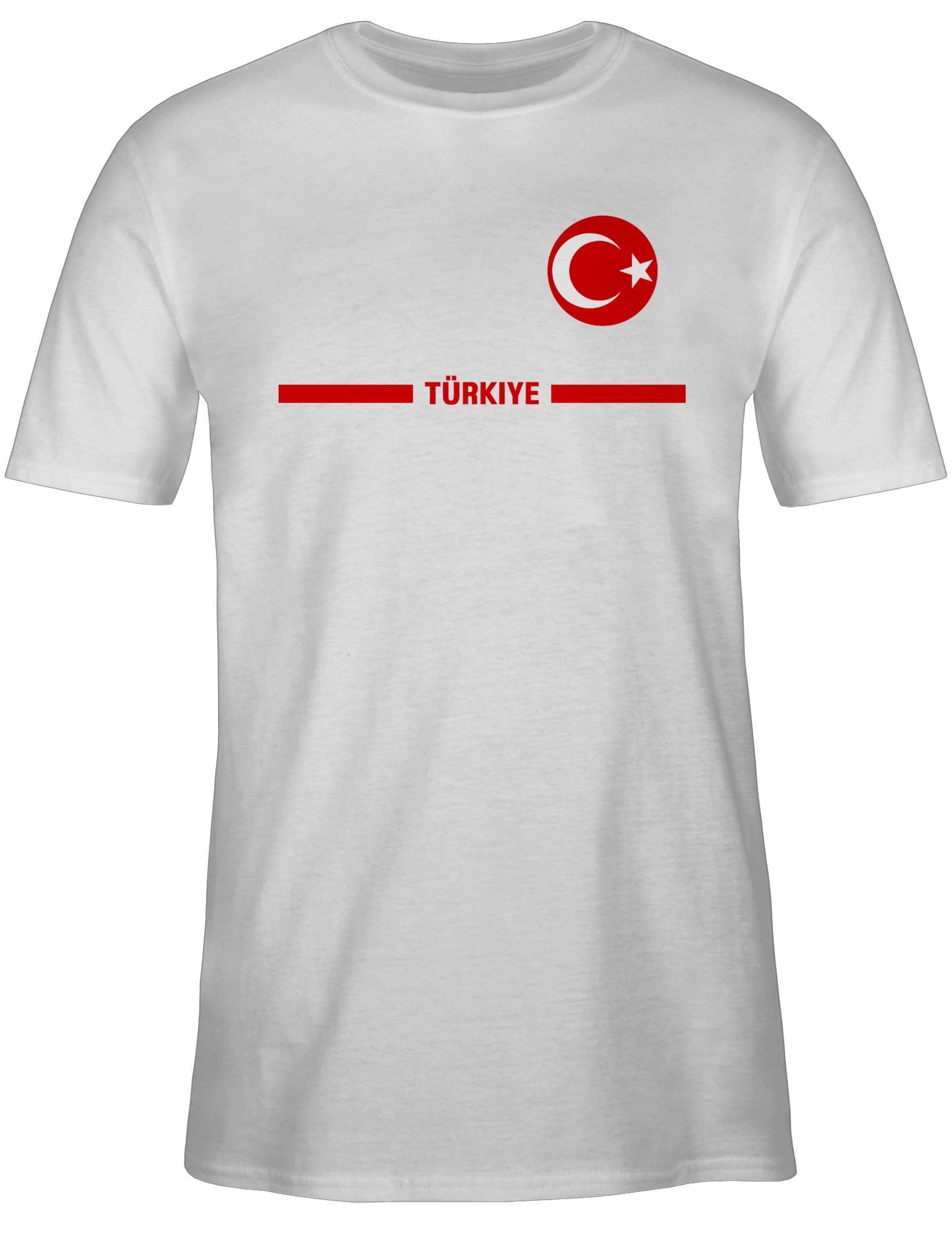 Shirtracer T-Shirt Türkei Trikot Wappen, Türkiye mit Stolz, Türkisches Fan-Motiv 2026 Fussball WM Fanartikel