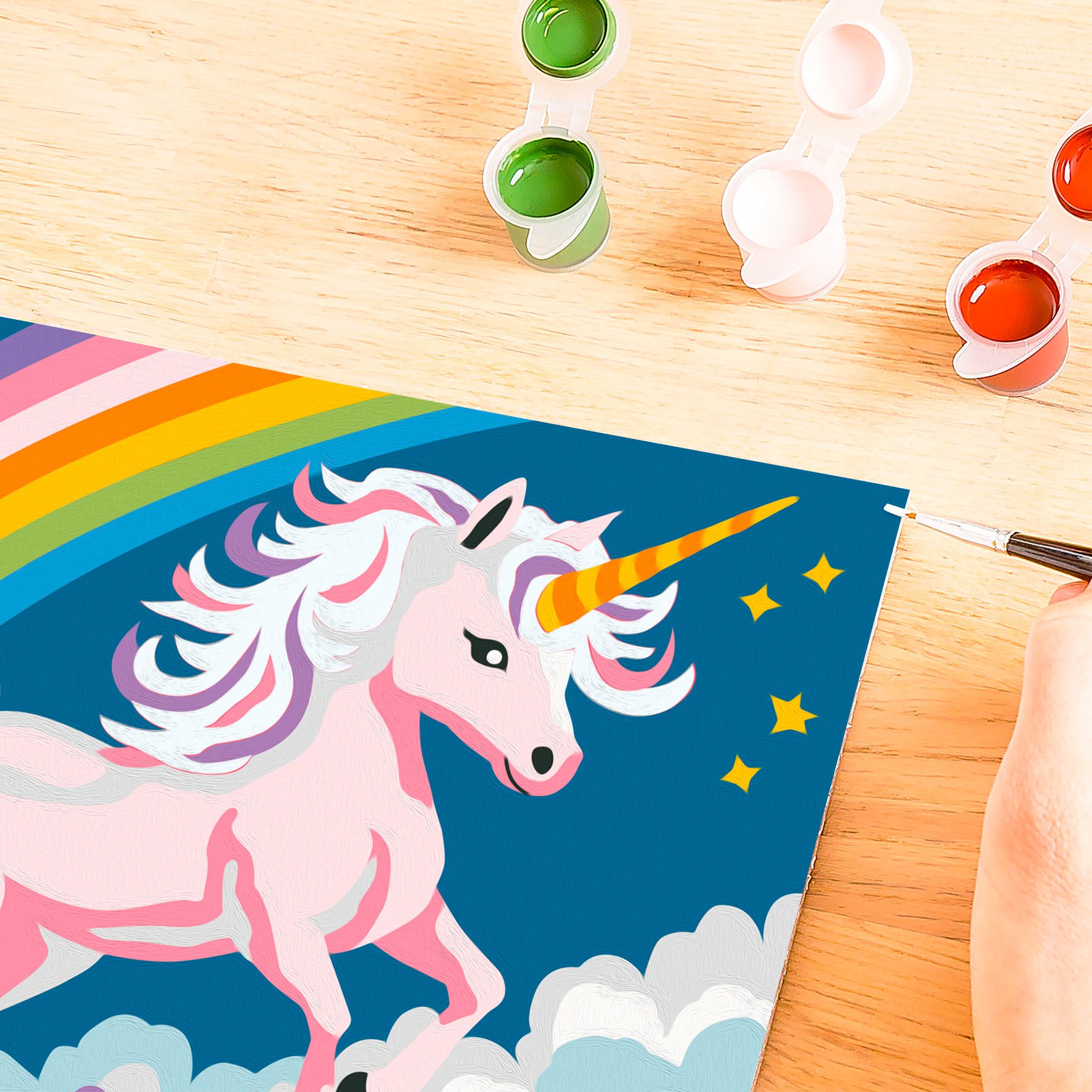 Ravensburger Malen nach Zahlen CreArt, Pinkes Einhorn, Made in Europe