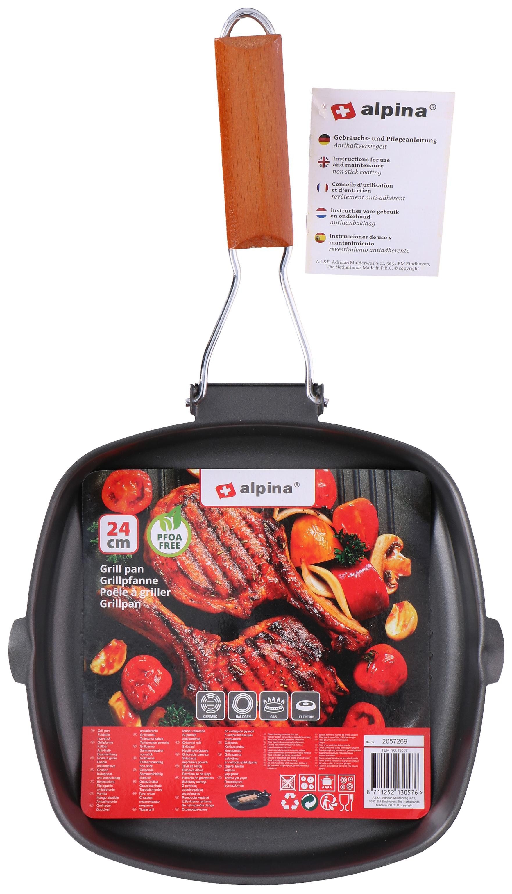 Alpina Grillpfanne alpina Grillpfanne Klappbar