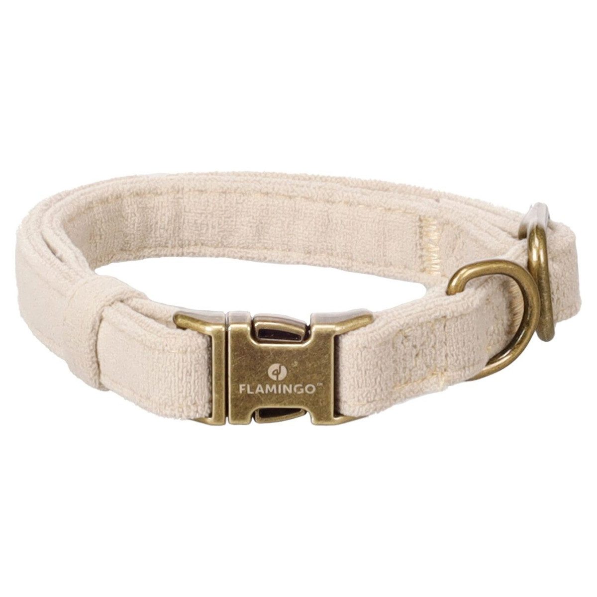 Flamingo Hunde-Halsband Hundehalsband Janka beige