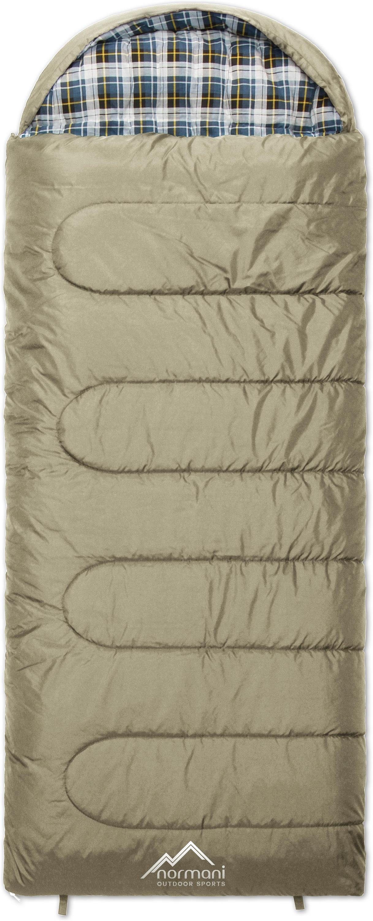 normani Deckenschlafsack 4-in-1 Schlafsack Antarctica, Extrem 4-Jahreszeiten Outdoor-Schlafsack mit Inlett [+27°C bis -40°C]