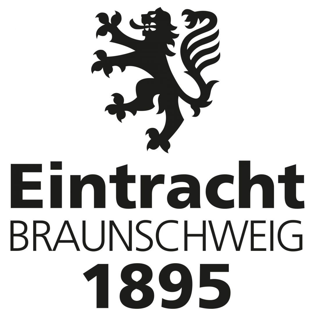 Eintracht Braunschweig Wandtattoo Fußball Wandsticker Eintracht Braunschweig 1895 Schriftzug Löwe, Wandbild selbstklebend, entfernbar