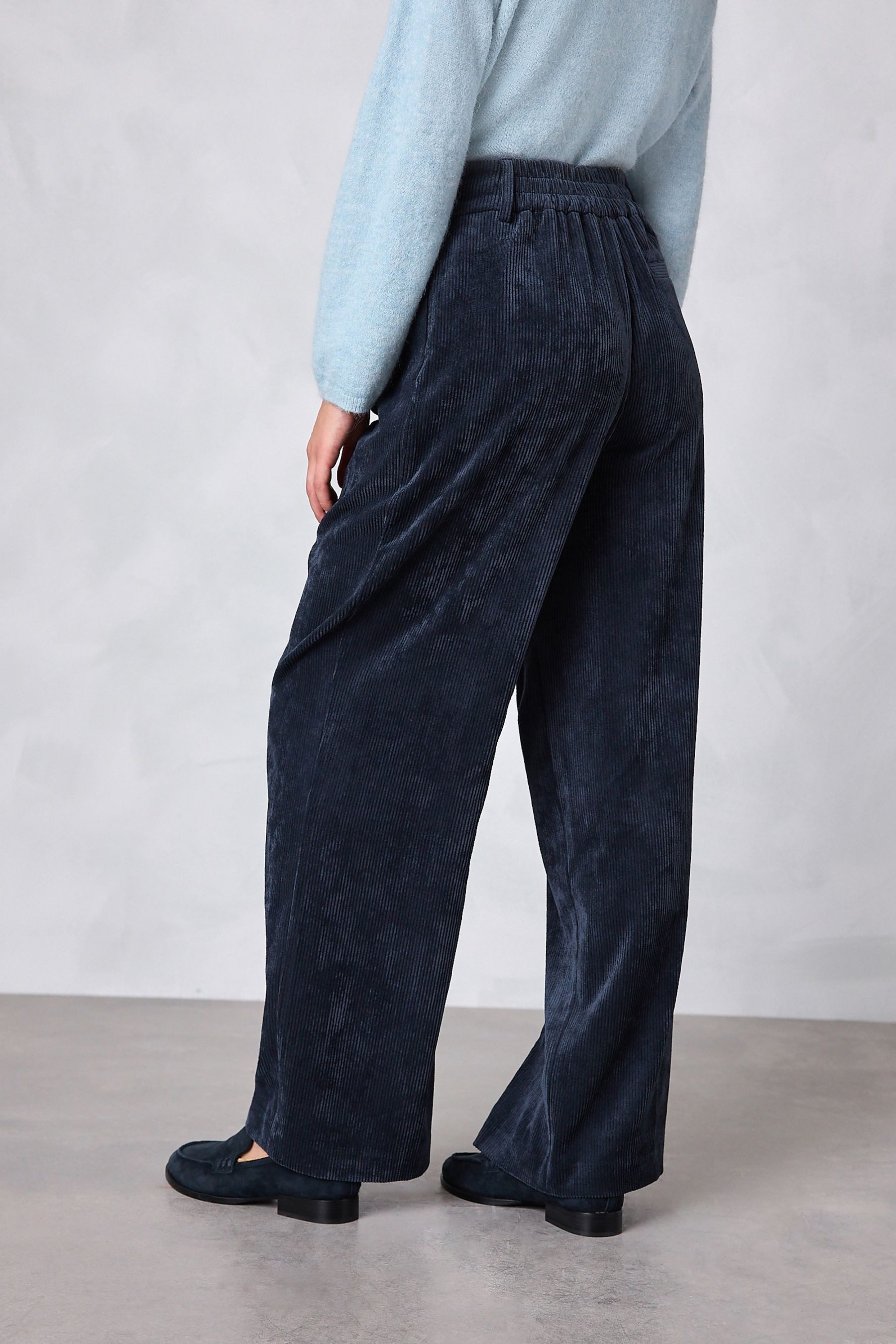 Next Palazzohose Hose aus Cord mit weitem Bein, Kurzgröße (1-tlg) günstig online kaufen