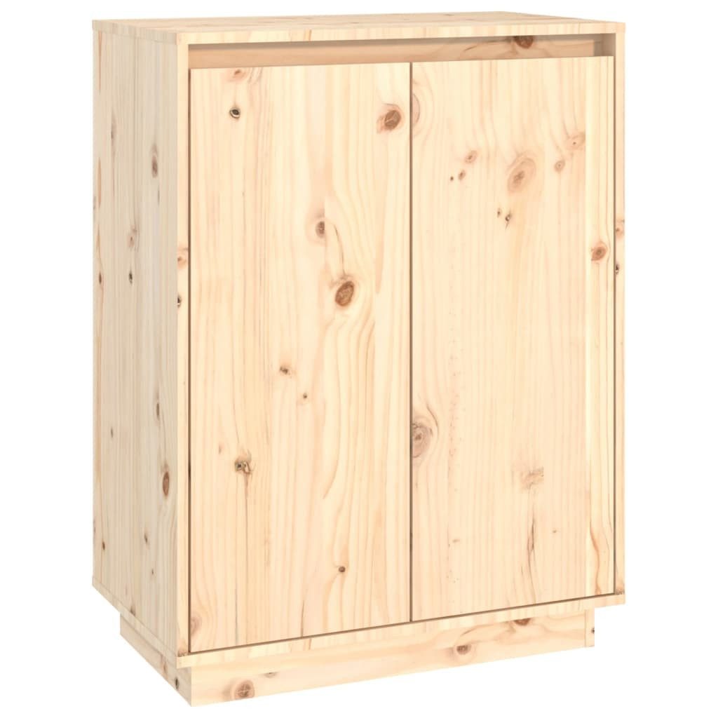 vidaXL Schuhschrank NA Schuhschrank 60x35x80 cm Massivholz Kiefer