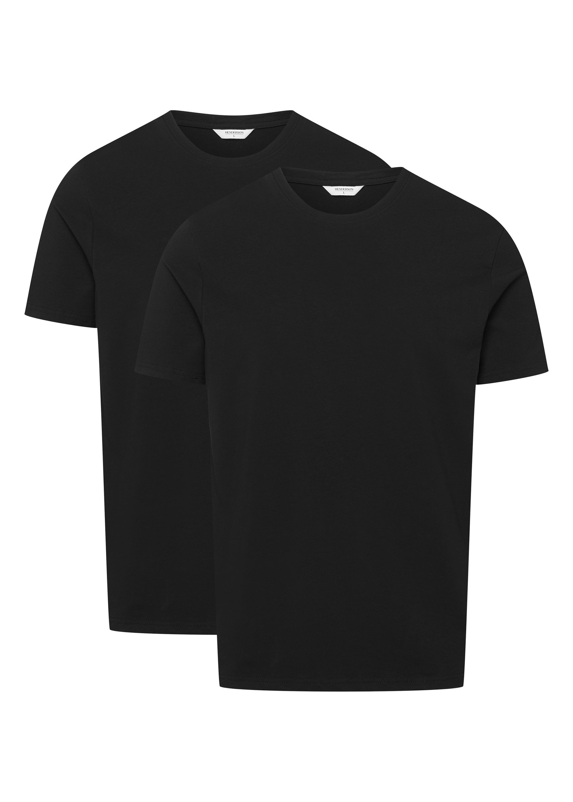 Henderson T-Shirt Elastisches Rundhals-T-Shirt im 2er-Pack, Move (2-tlg., 2er-Pack)