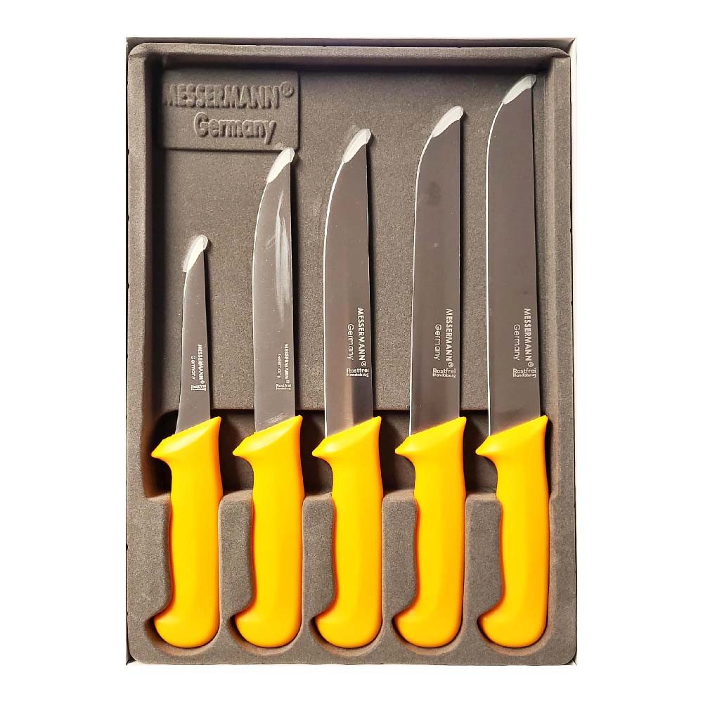 Messermann Germany Messer-Set Messermann Germany 5 teilig Messersatz Blau