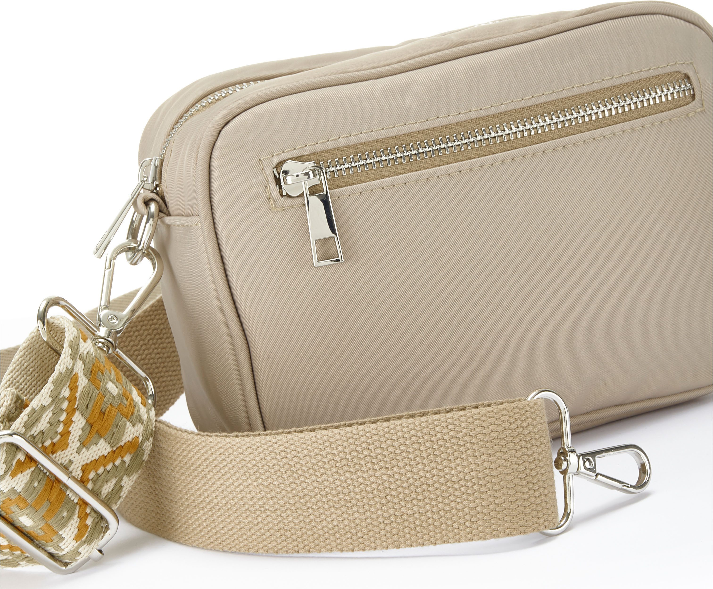 LASCANA Umhängetasche Minibag, Crossbody Bag, Damentasche, Schultertasche, Handtasche Damen zum Umhängen mit auswechselbaren Schulterriemen VEGAN