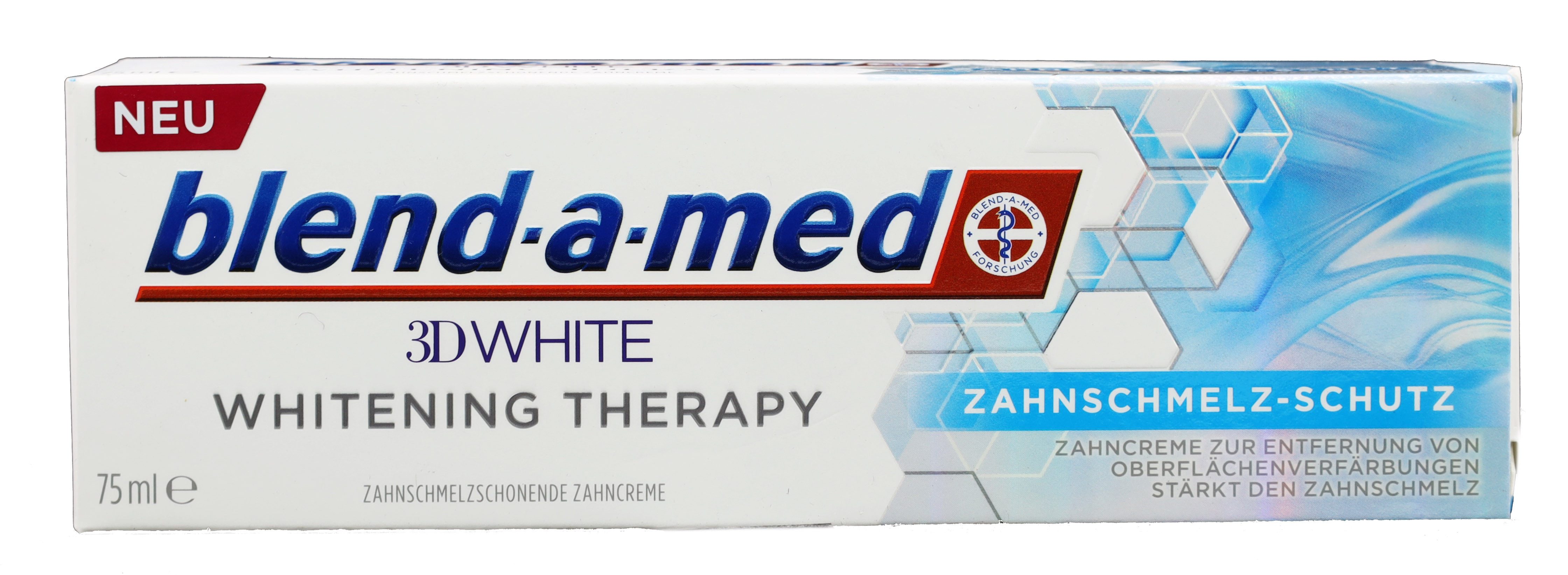 blend-a-med Zahnpasta Zahnschmelz-Schutz, (3D White Whitening Therapy) 6 er Pack (6x 75ml)