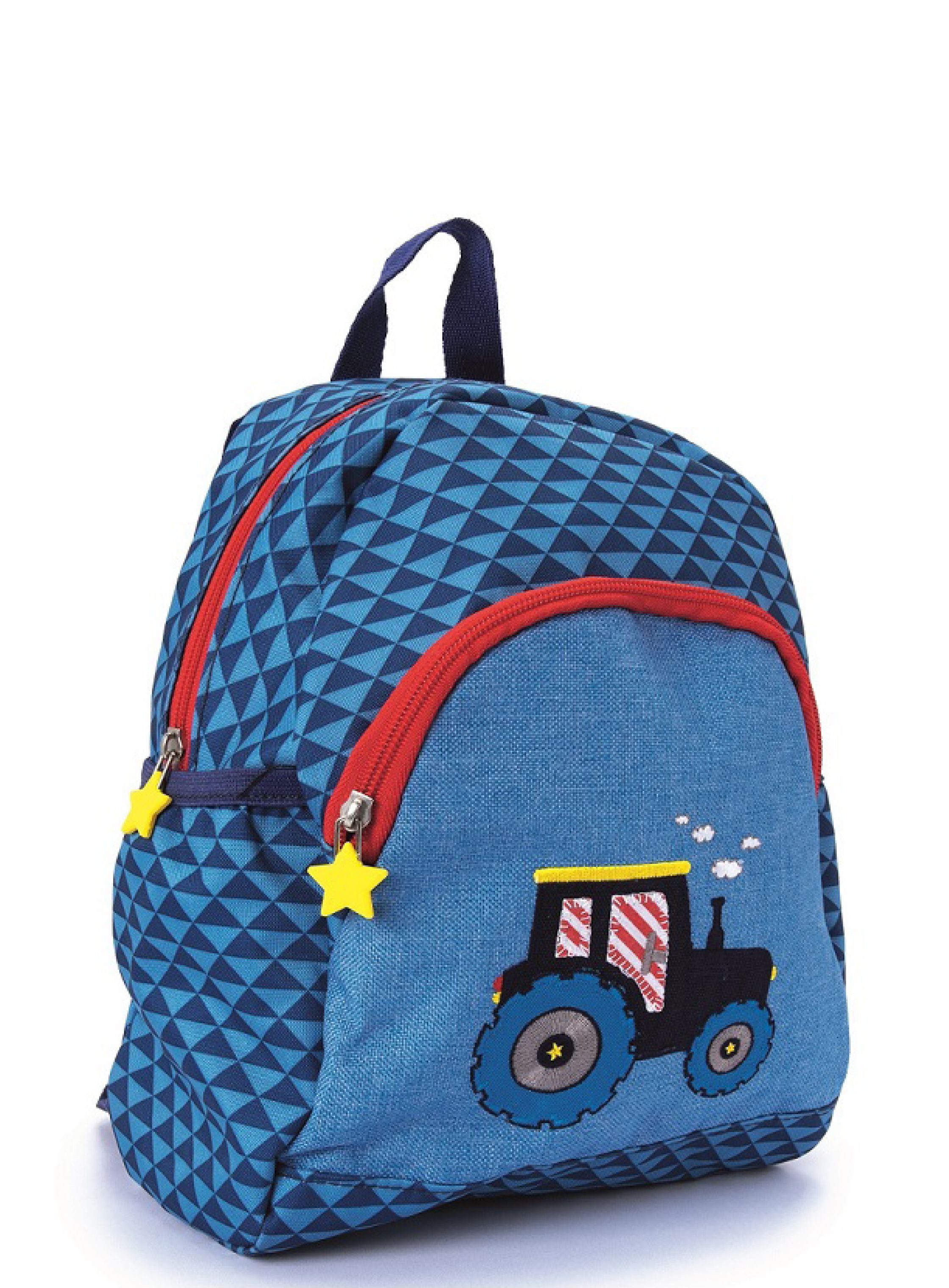 COPPENRATH DIE SPIEGELBURG Kinderrucksack Rucksack Kleine Freunde TRAKTOR "Wenn ich mal groß bin...", mit Brustgurt, Applikation & Stickereien