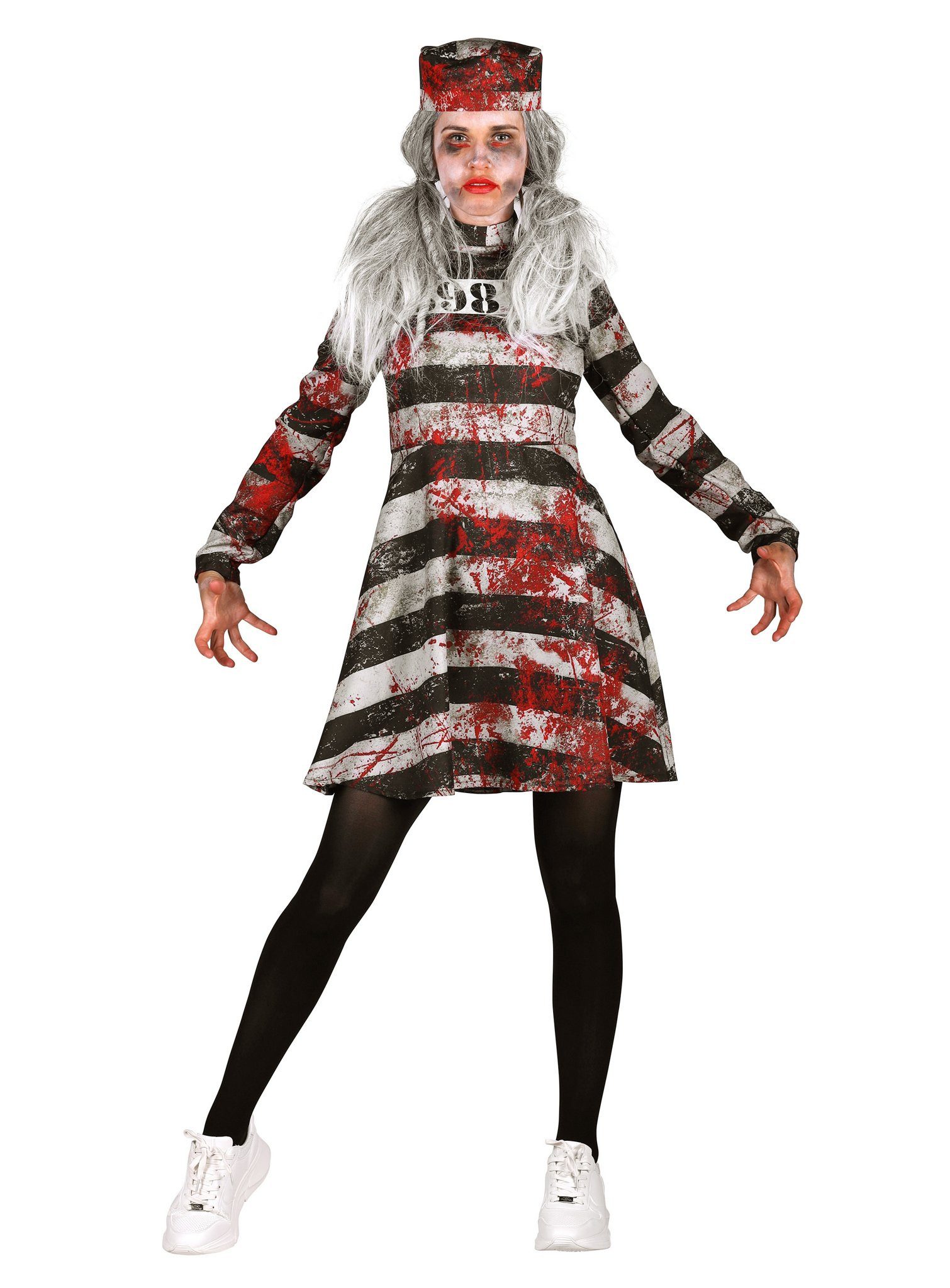 thetru Kostüm Zombie Gefangene Kostüm für Damen, Gar nicht gut: im Gefängnis sitzen während der Apokalypse