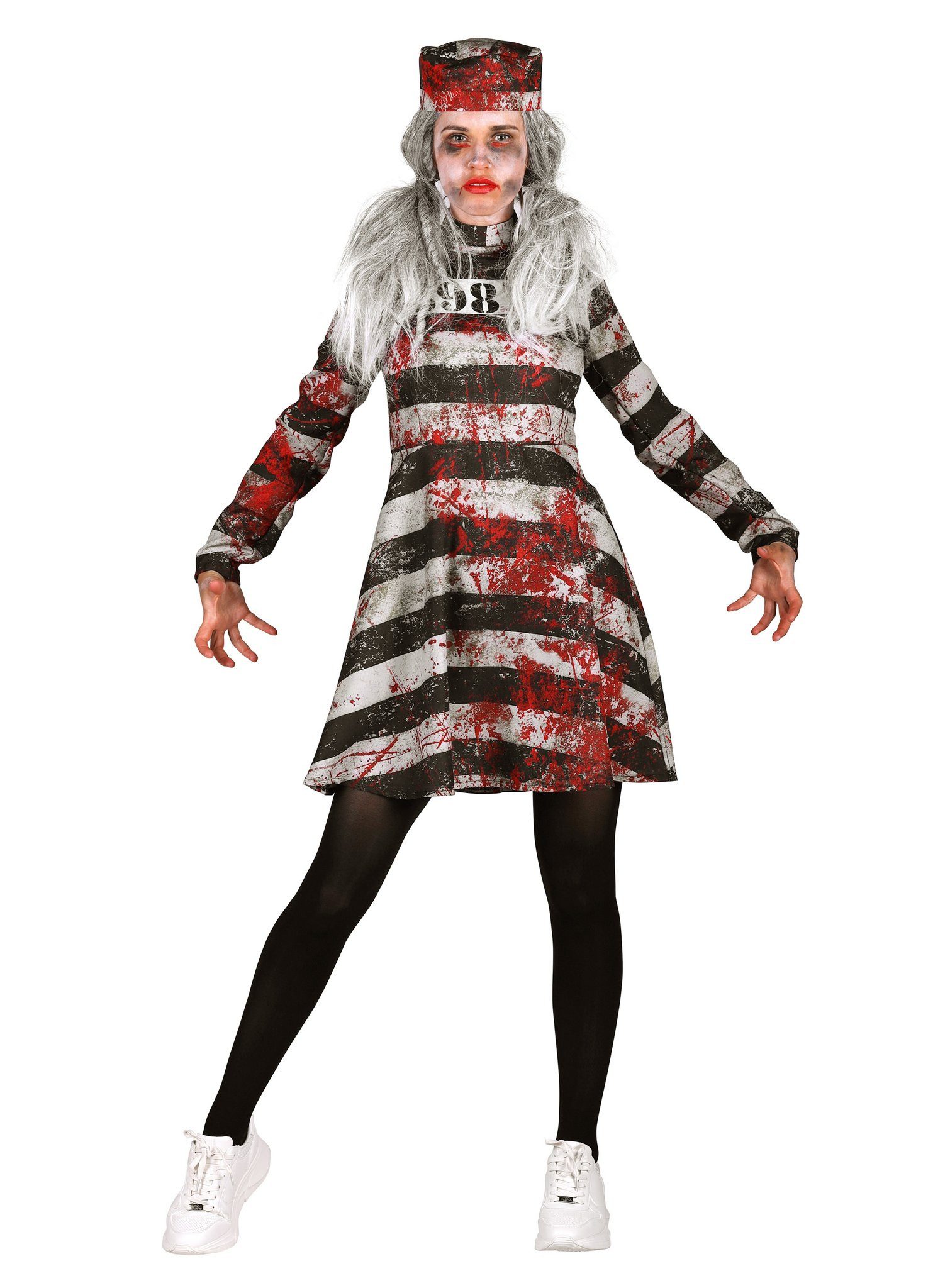 thetru Zombie-Kostüm Zombie Gefangene - Halloween Kostüm Damen