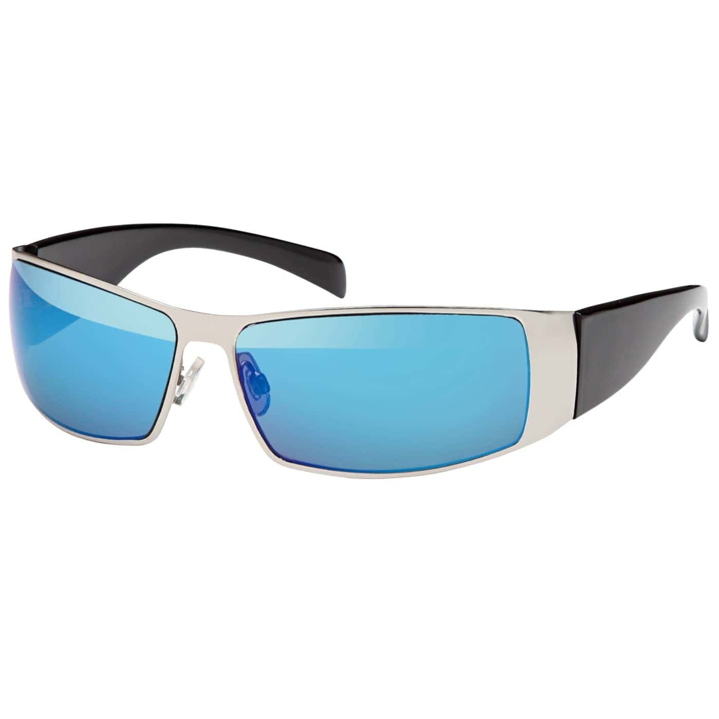 BEZLIT Eyewear Sonnenbrille Herren Bikerbrille Sonnenbrille (1-St) mit schwarzen Linsen Blau