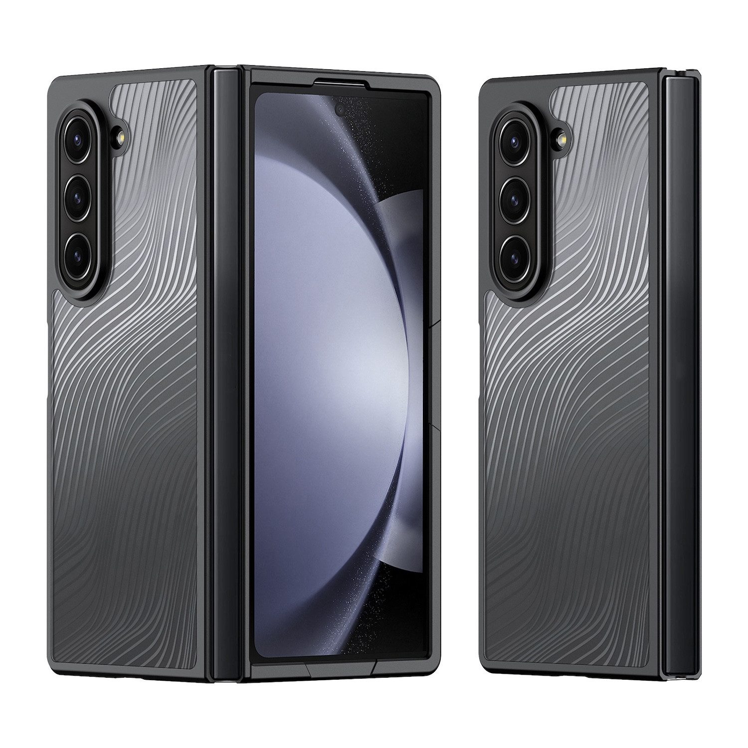 Wigento Handyhülle Für Samsung Galaxy Z Fold6 5G Aimo Series TPU / PC Frosted Feel Hülle