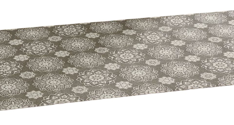 Peyer Syntex Teppich Teppich modern Design, Farbe: grau, Rechteckig, Höhe: 3 mm, rechteckig Küche Wohnzimmer grau waschbar rutschfest pflegeleicht