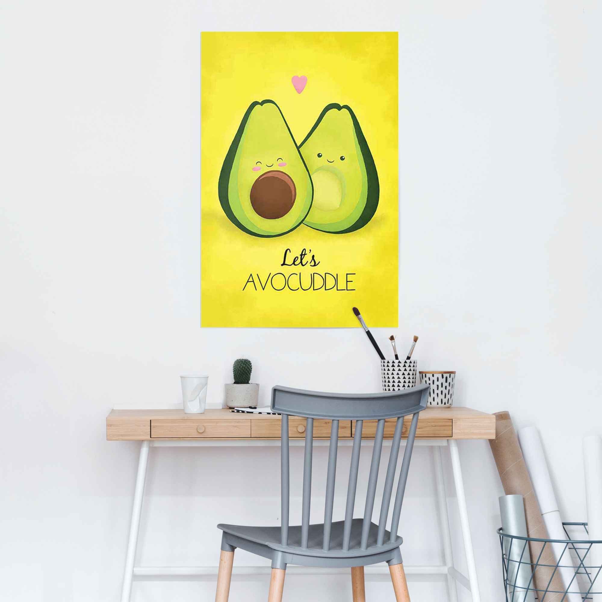 Poster (1 St) Reinders! Avocado avocuddle, let´s