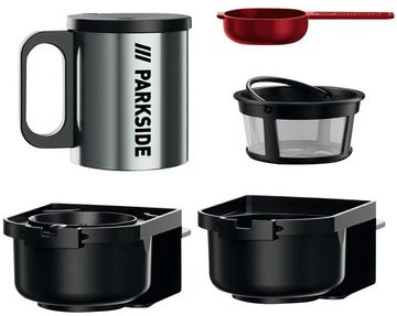 Parkside Filterkaffeemaschine Mobile 20V Akku Kaffeemaschine PKMA 20 Li A1, ohne Akku und Ladegerät, Geeignet für gemahlenen Kaffee und Kaffeepads