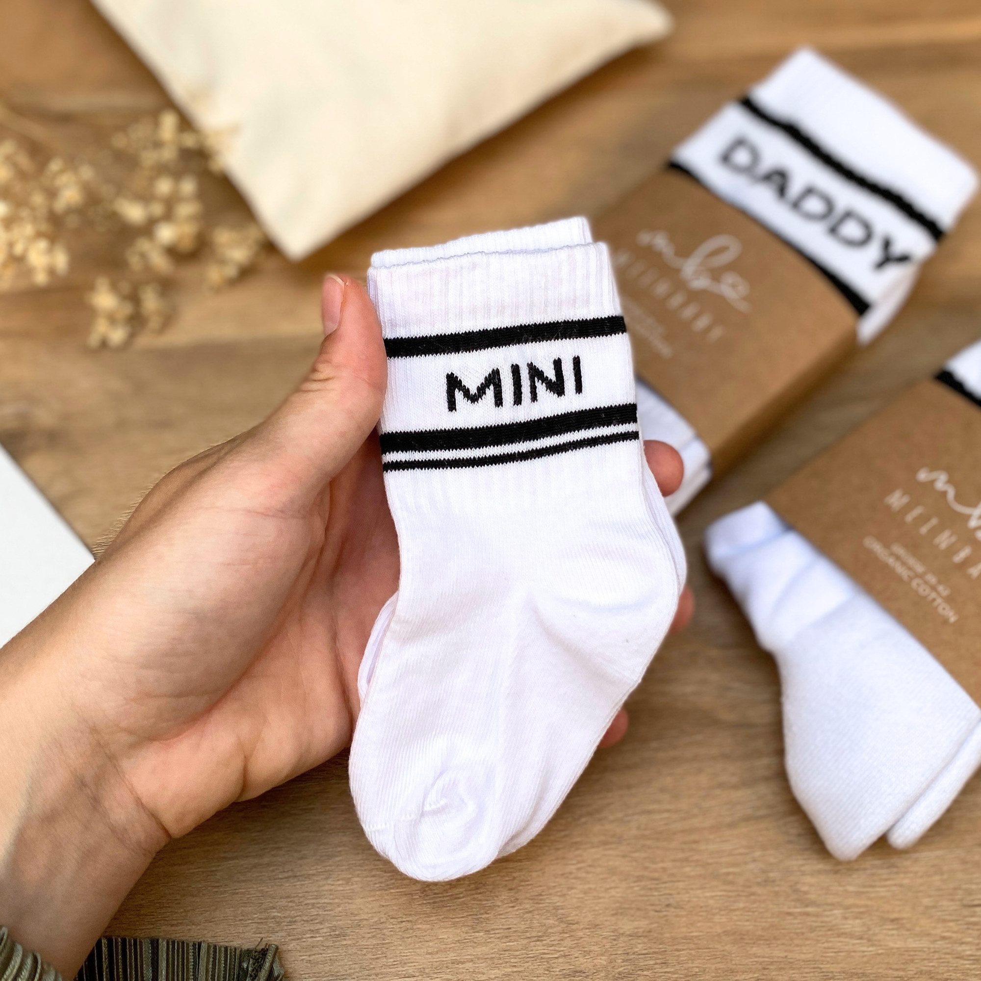 Tennissocken Geschenk zur Geburt - Tennissocken Mini, Baby, Schwangerschaft