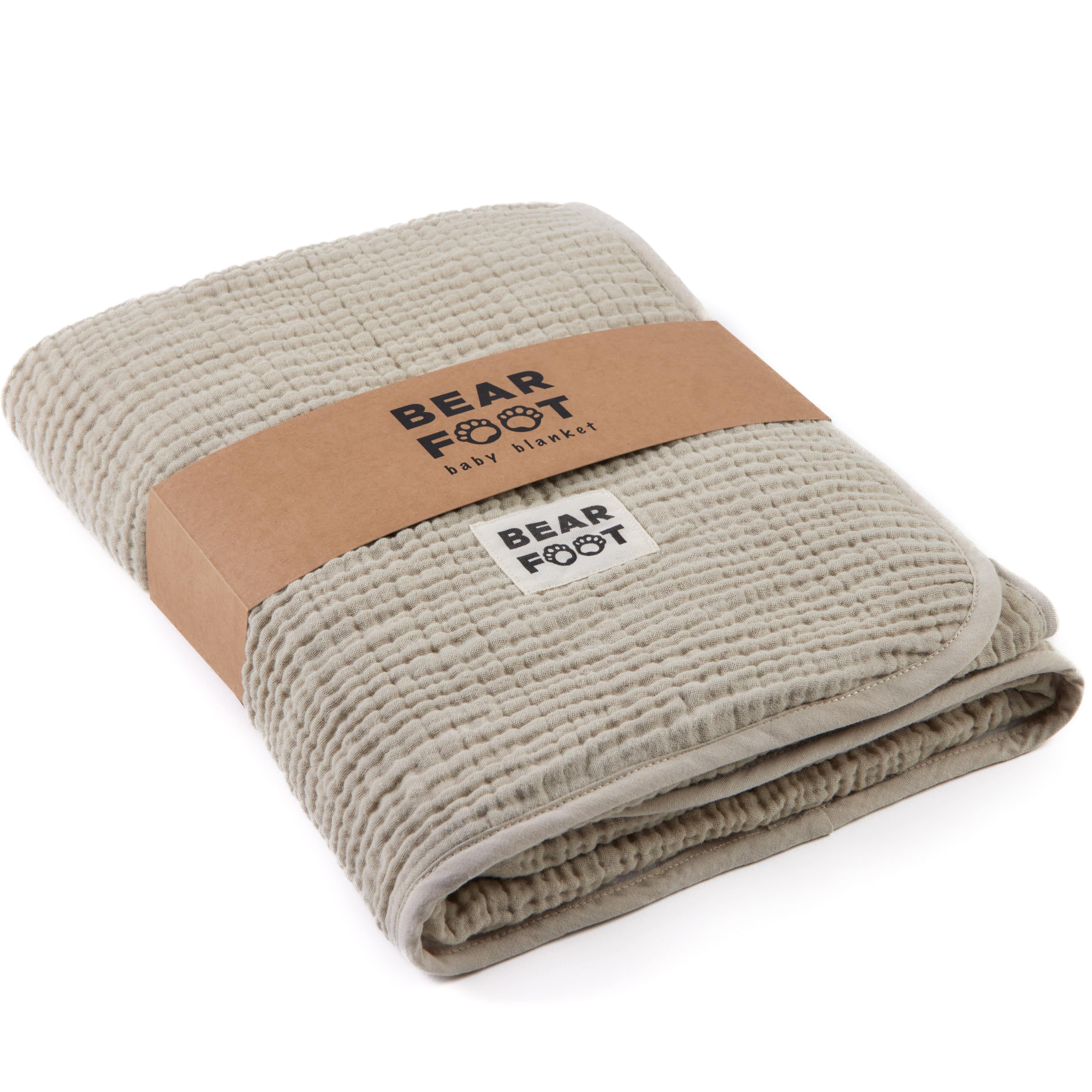 Babydecke Babydecke Musselin Fleecedecke flauschig weich - braun, BEARFOOT, günstig online kaufen