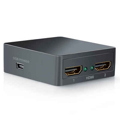 CSL HDMI-Splitter, 2-Port 4k HDMI Splitter / Ultra HD / Full HD / CEC / HDCP 1x HDMI Eingang / 2x HDMI Ausgänge