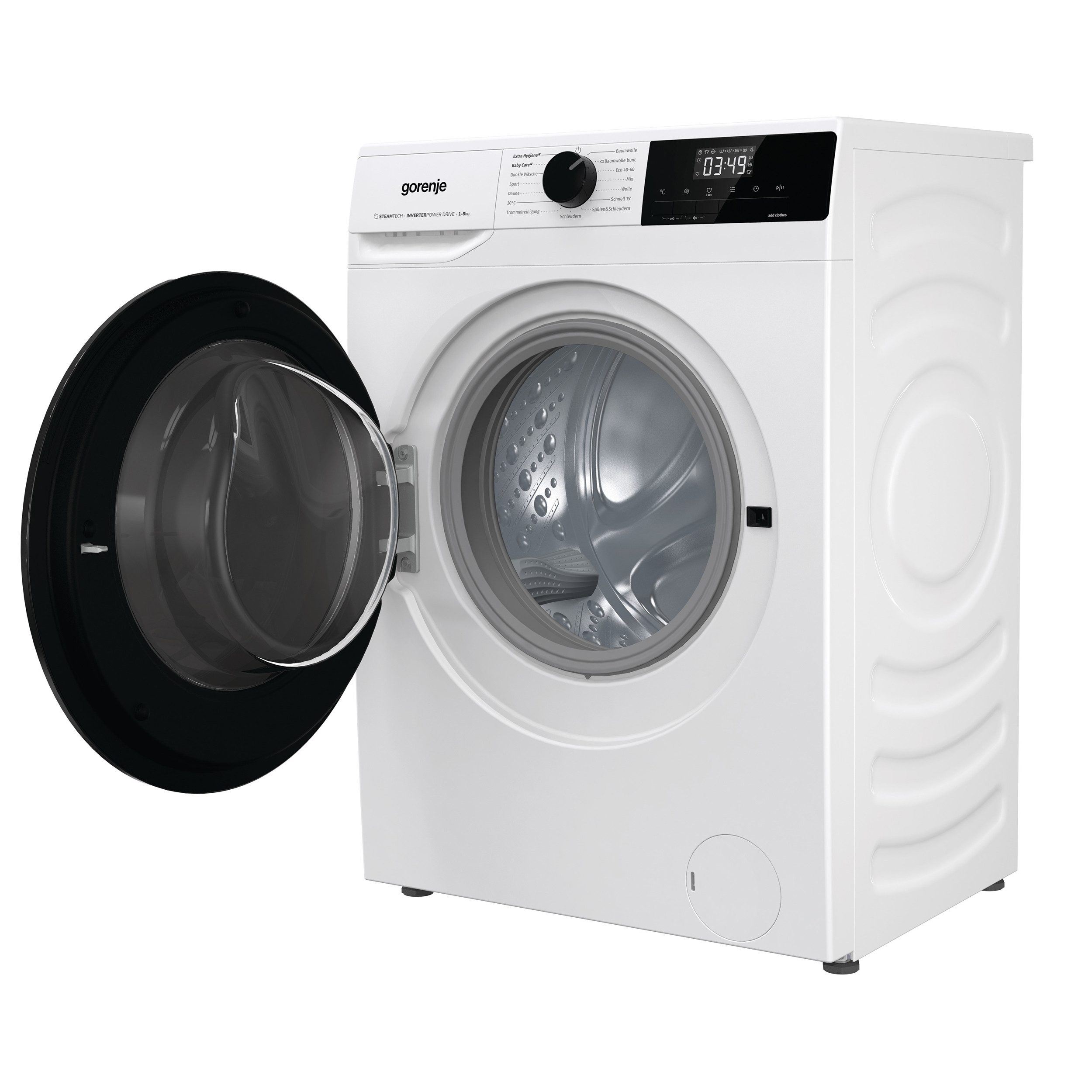 GORENJE Waschmaschine WNHAI 84 APS/DE, 8 kg, 1400 U/min, AquaStop, Dampf-Funktion, Kindersicherung – Bild 2 von 5