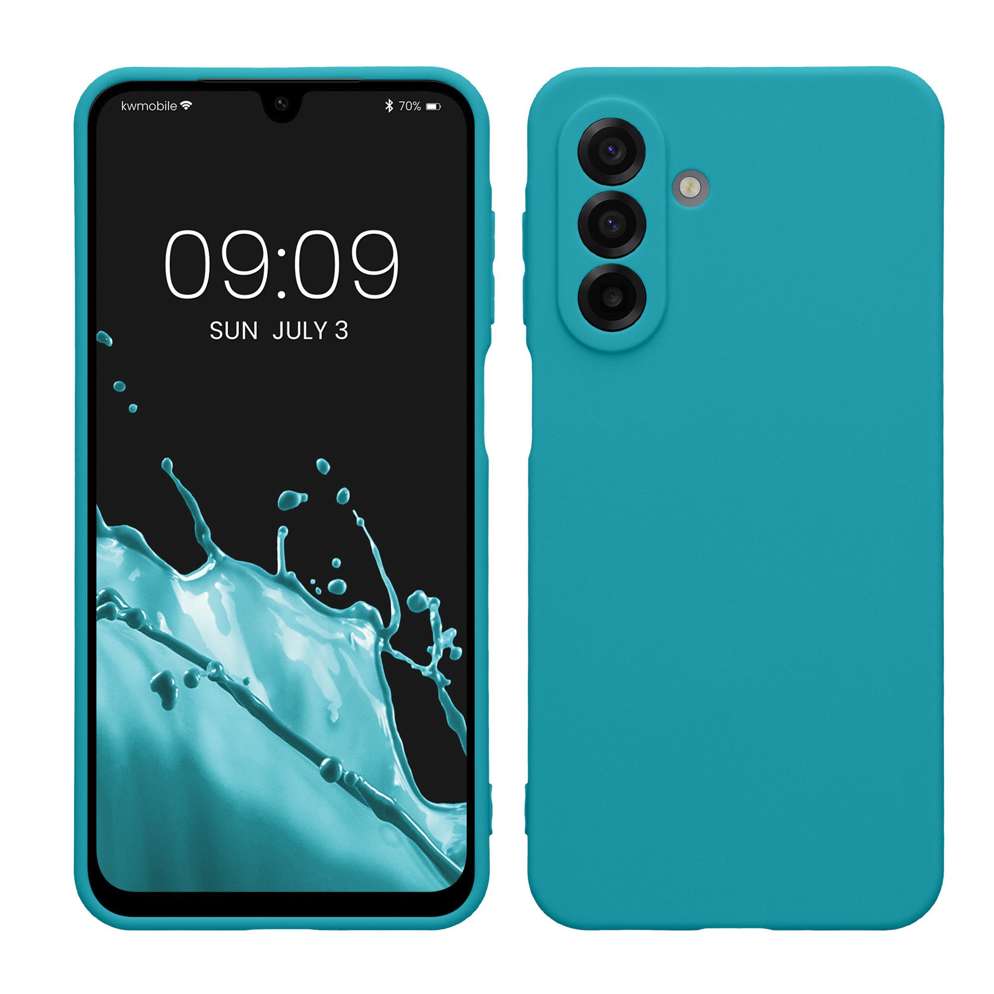 kwmobile Smartphone-Hülle Handyhülle für Samsung Galaxy A17 4G / 5G Hülle, Weiches Handy Silikon Case - Schutzhülle Cover