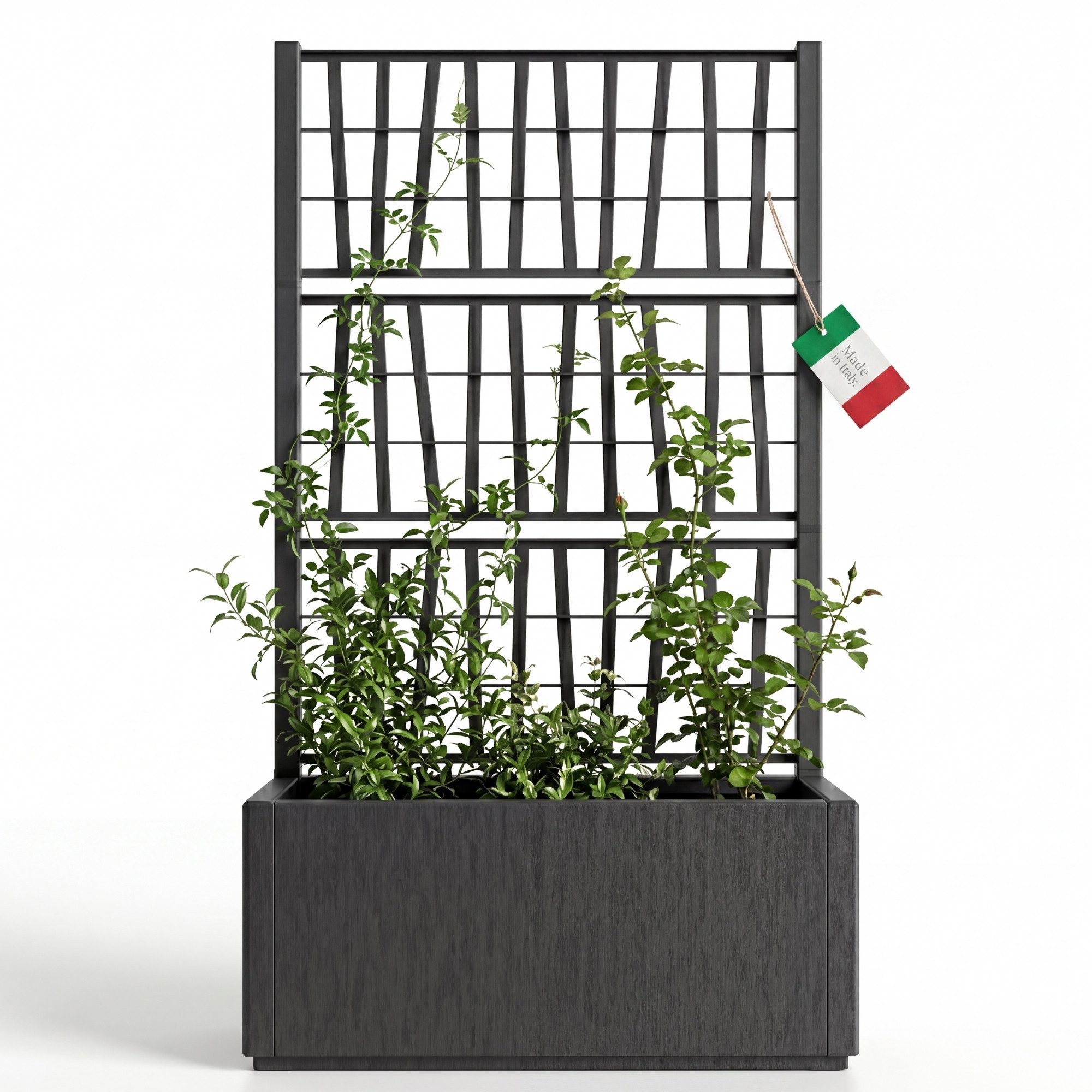 BigDean Pflanzkübel mit Rankgitter Pflanzkasten 80x36x 140 cm hoch Made in Europa (Packung, 1 St., Pflanzkübel + Rankgitter), UV und Wetter Fest, Moderne Optik, Rankgitter