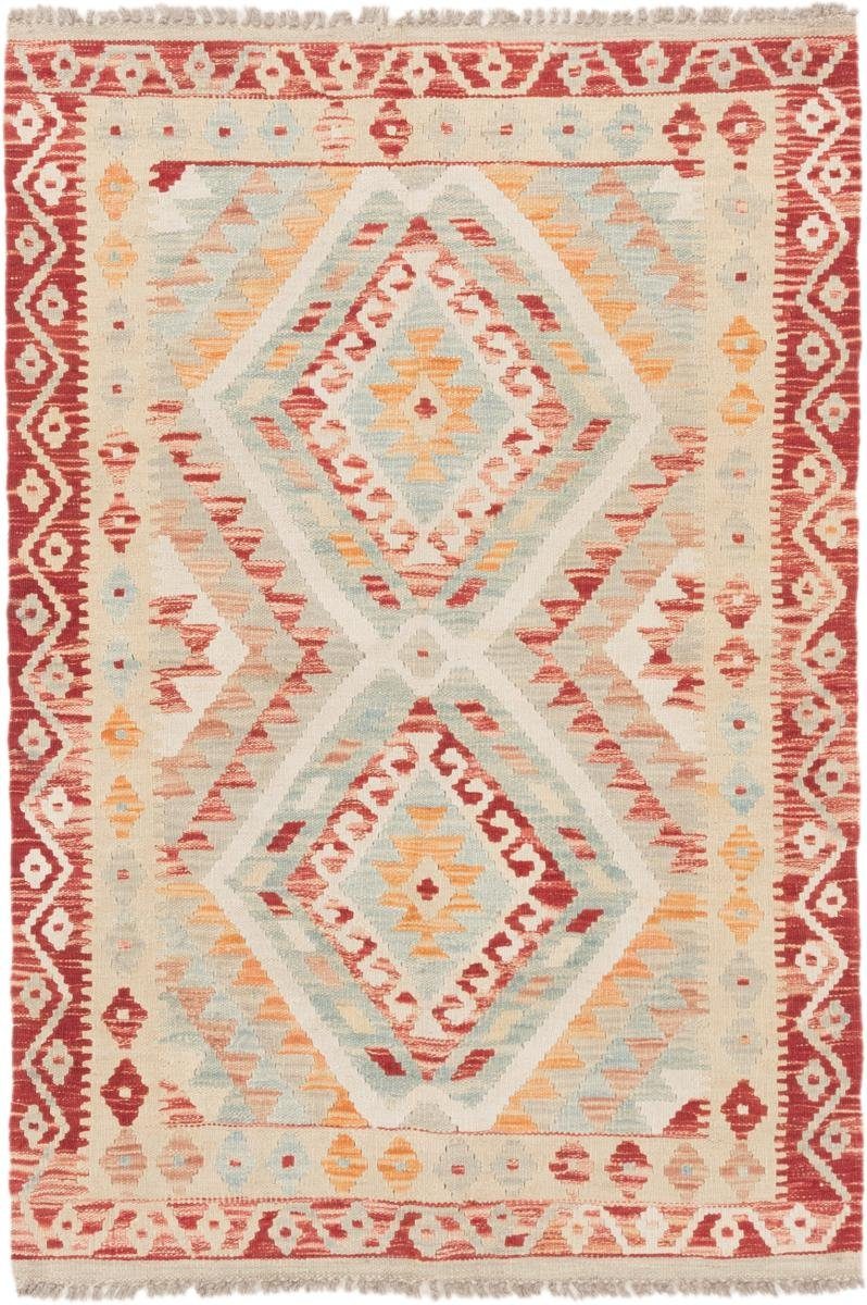 Orientteppich Kelim Afghan 100x149 Handgewebter Orientteppich, Nain Trading, rechteckig, Höhe: 3 mm