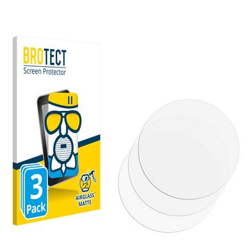 BROTECT flexible Panzerglasfolie für Xcoast X-Watch Siona 2, Displayschutzglas, 3 Stück, Schutzglas Glasfolie matt entspiegelt Anti-Reflex