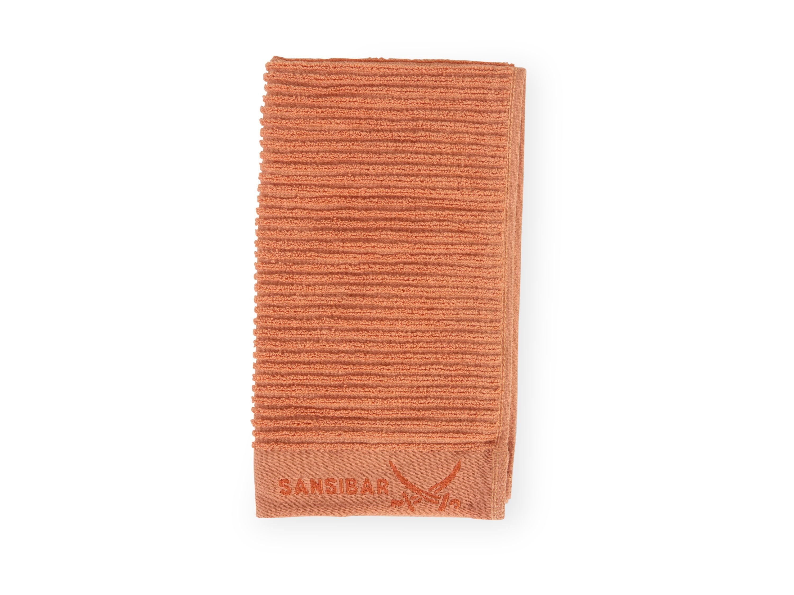 Sansibar Sylt Handtücher Gästetuch SANSIBAR COAST LB 50x30 cm orange