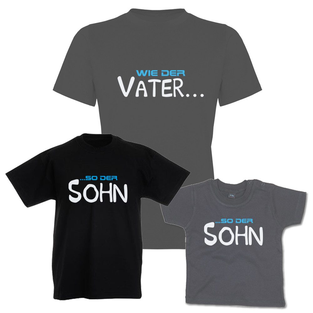 G-graphics T-Shirt Wie der Vater & so der Sohn (Familienset, Einzelteile zum selbst zusammenstellen) Kinder- & Erwachsenen-T-Shirt-Set mit Frontprint