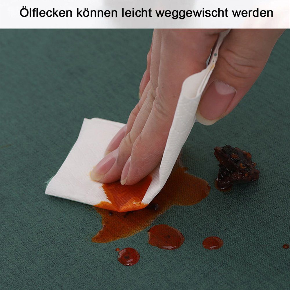 NUODWELL Tischdecke Fleckenbeständige runde Tischdecke, wasserdichte Tischdecke